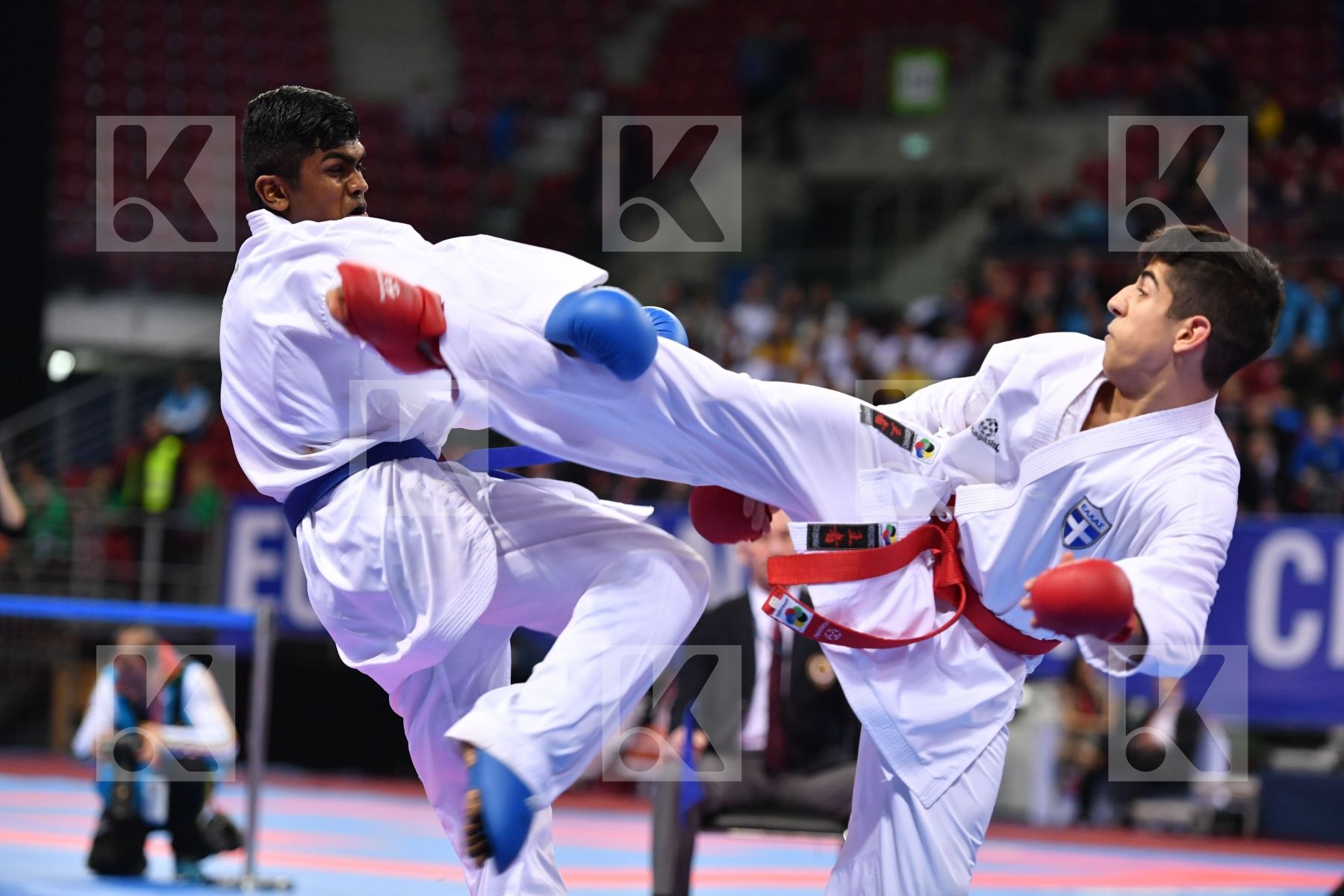 France Greece Junior kumite male -61 kg Kanagasingam Kajith Xeno