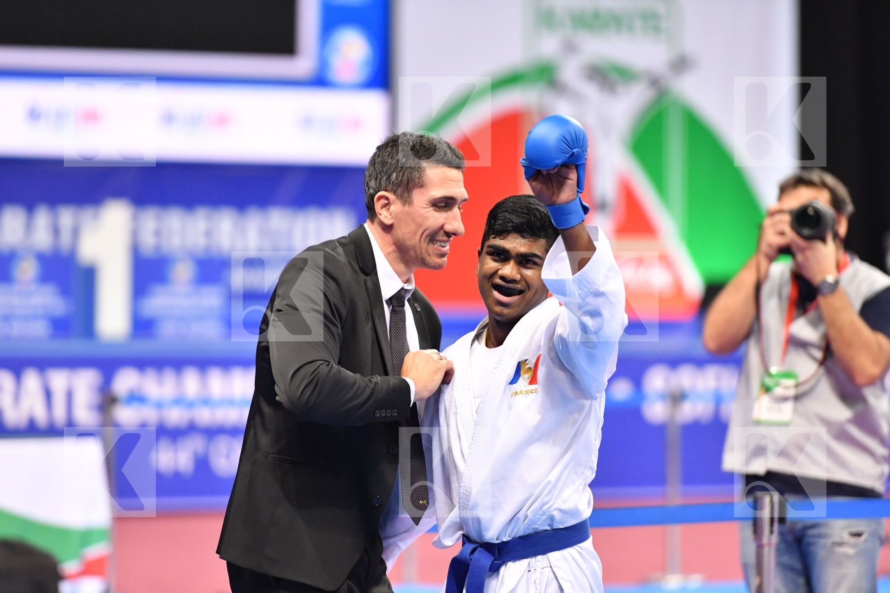 France Greece Junior kumite male -61 kg Kanagasingam Kajith Xeno