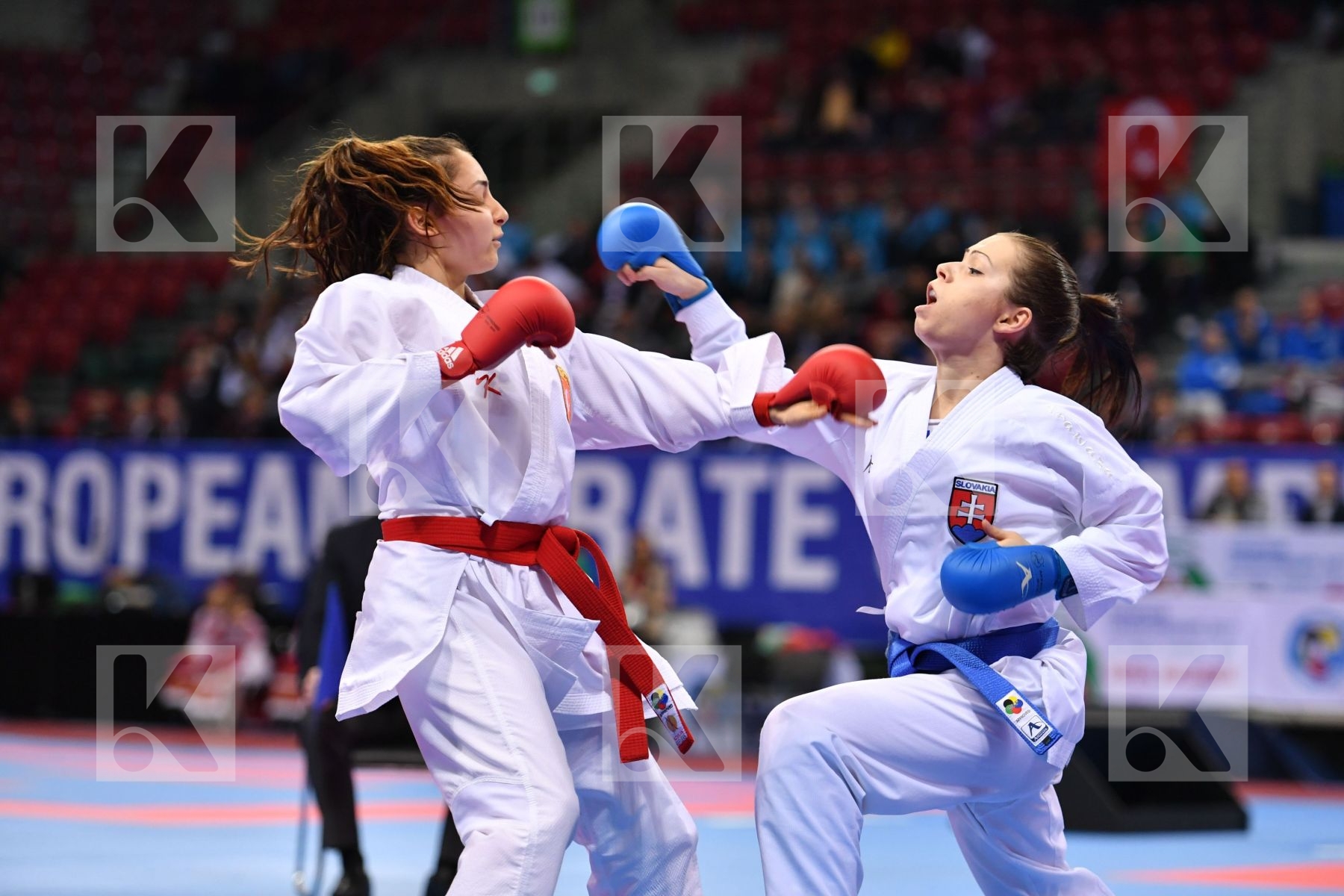 Junior kumite female -48 kg Slovakia Turkey Veisova Dominika Yem