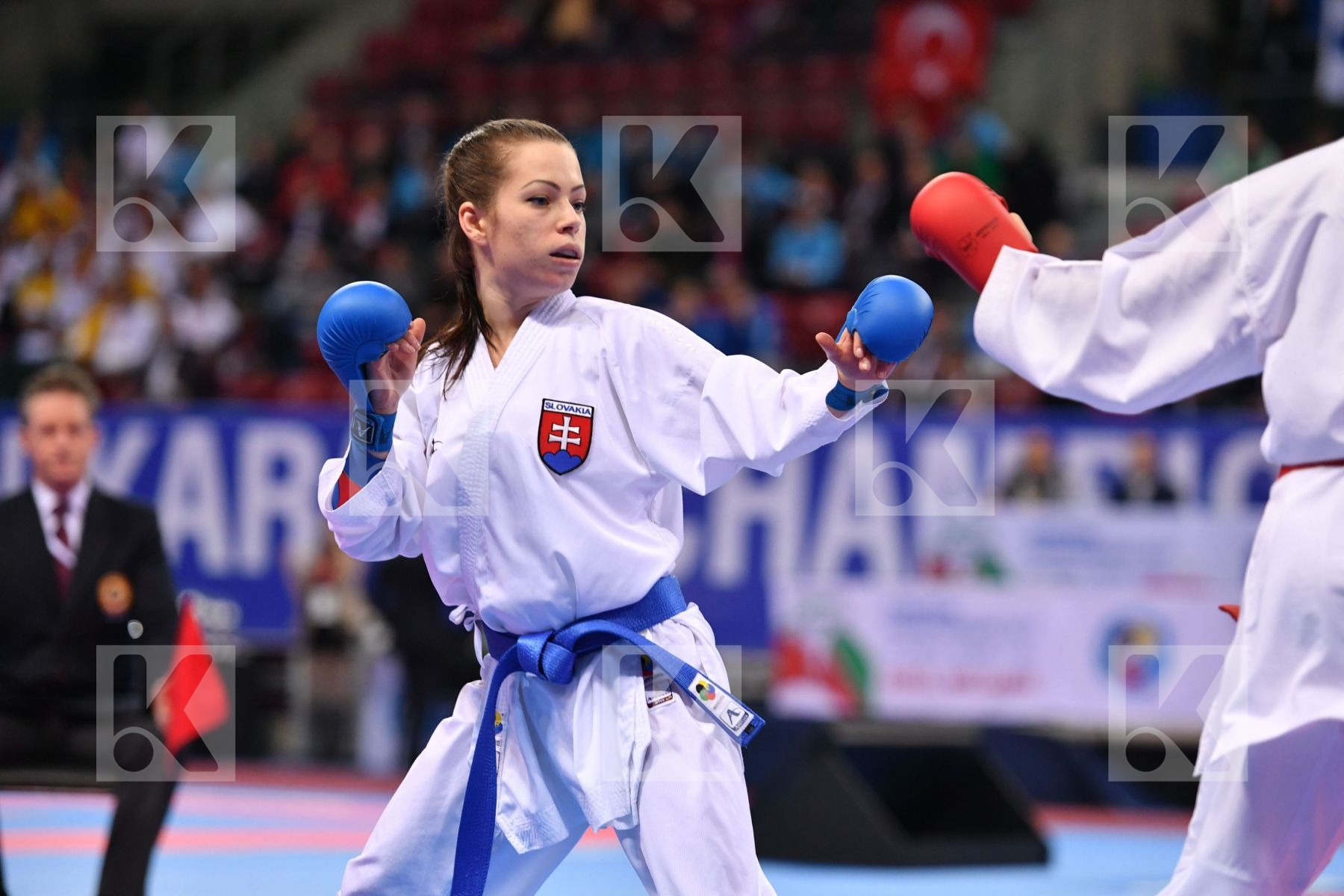 Junior kumite female -48 kg Slovakia Turkey Veisova Dominika Yem
