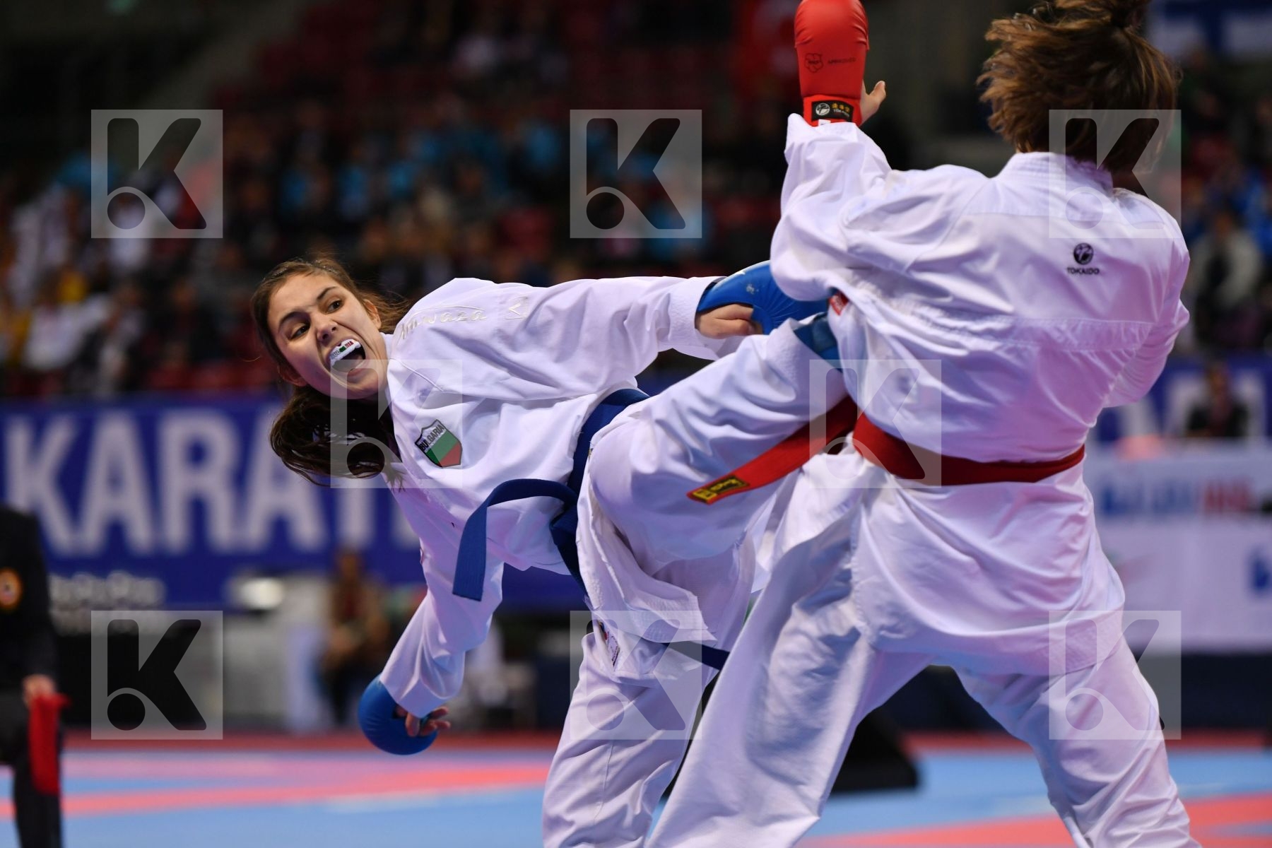 Bulgaria Goranova Ivet Hirt Silvia Junior kumite female -53 kg S