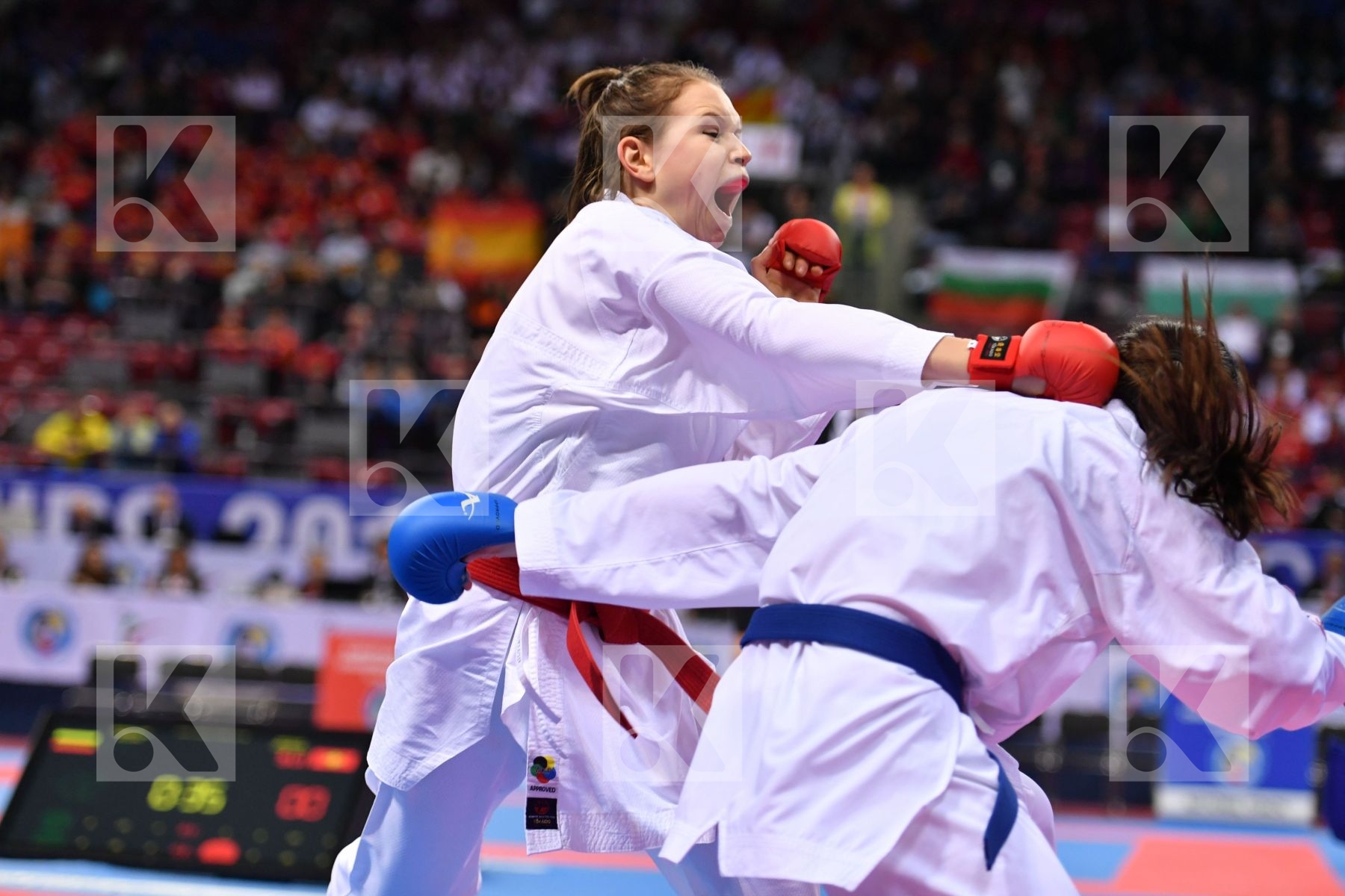 Bulgaria Goranova Ivet Hirt Silvia Junior kumite female -53 kg S