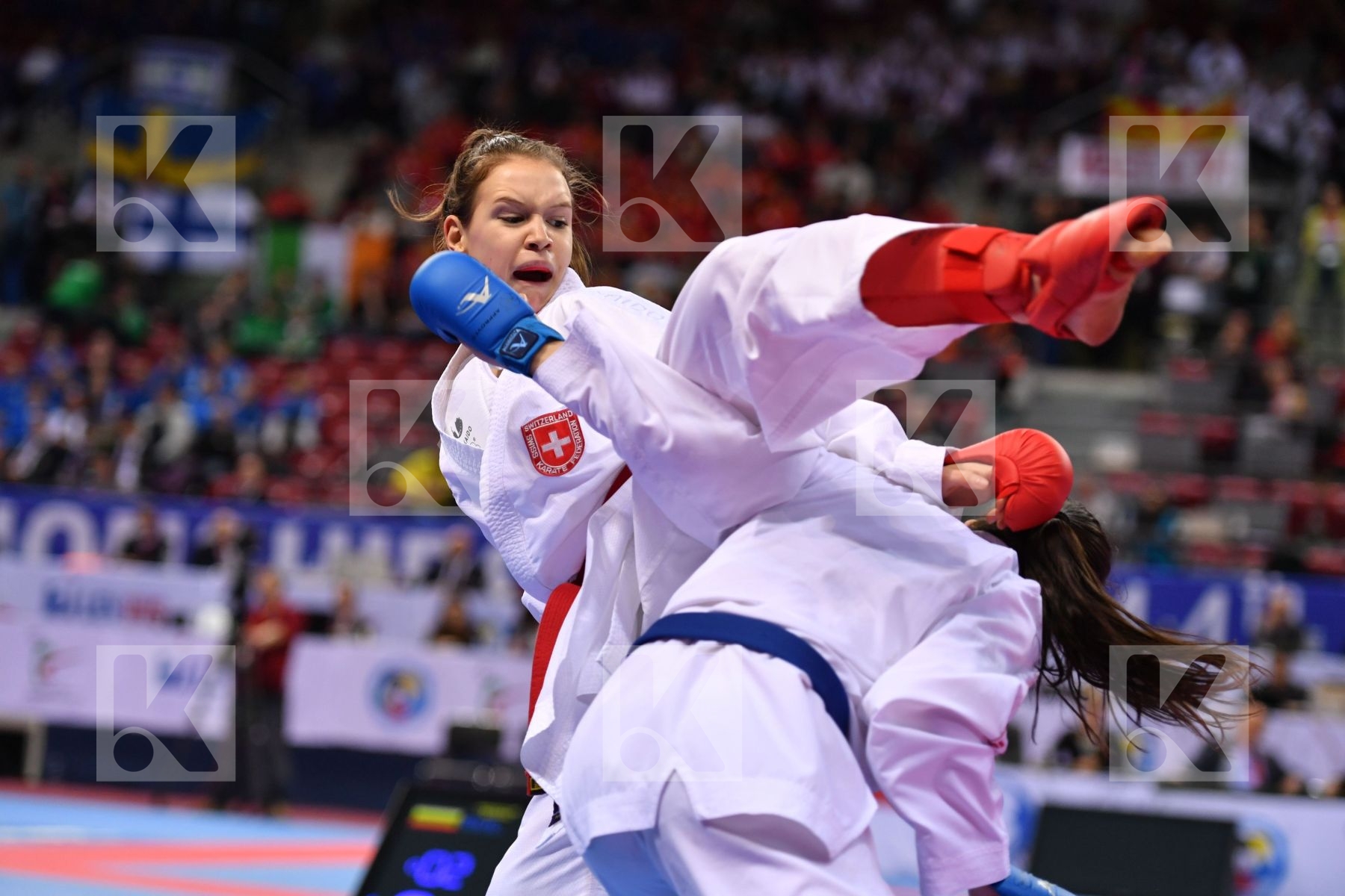 Bulgaria Goranova Ivet Hirt Silvia Junior kumite female -53 kg S