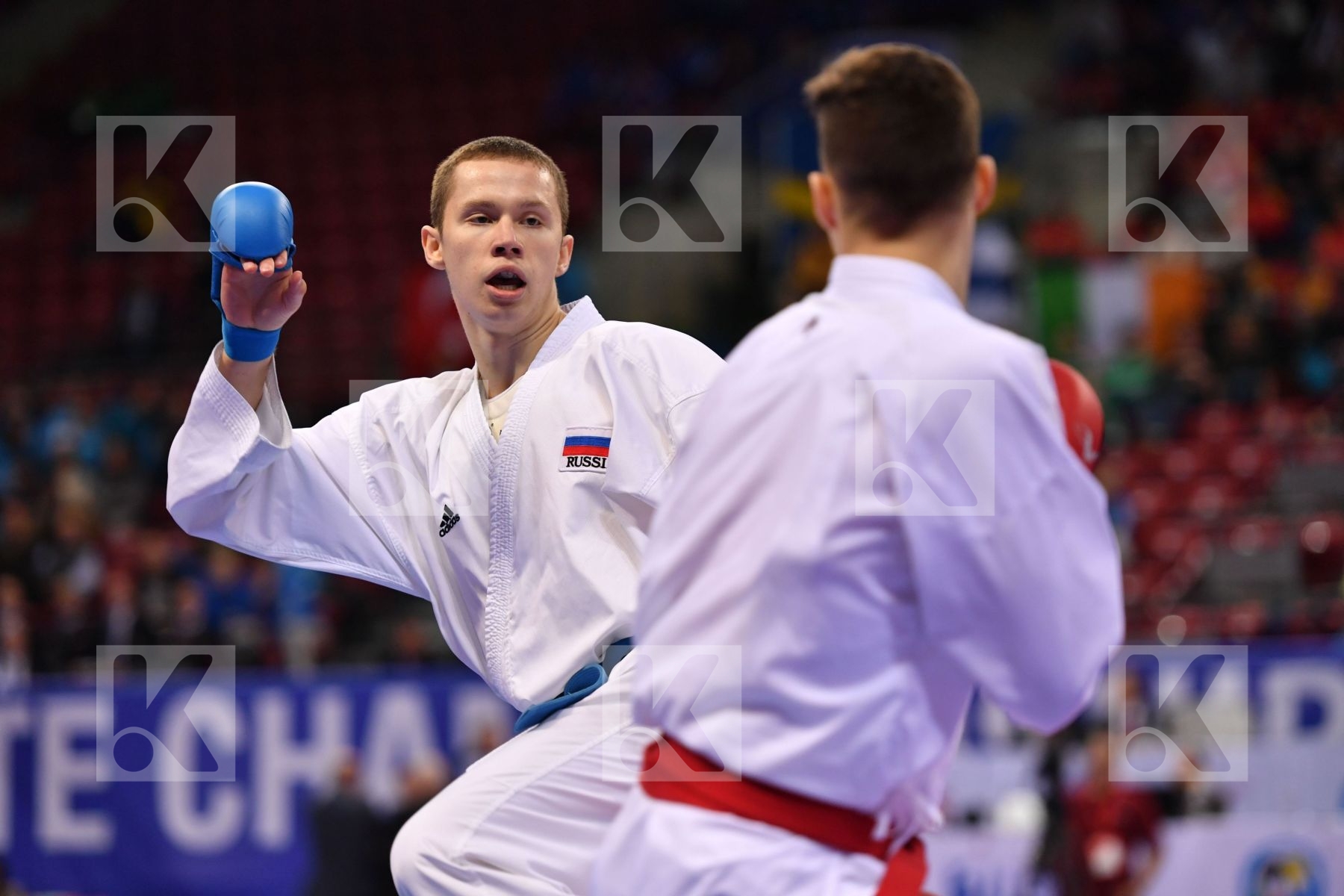Drozd Pavel Gyurik Adi Junior kumite male -76 kg Russian federat