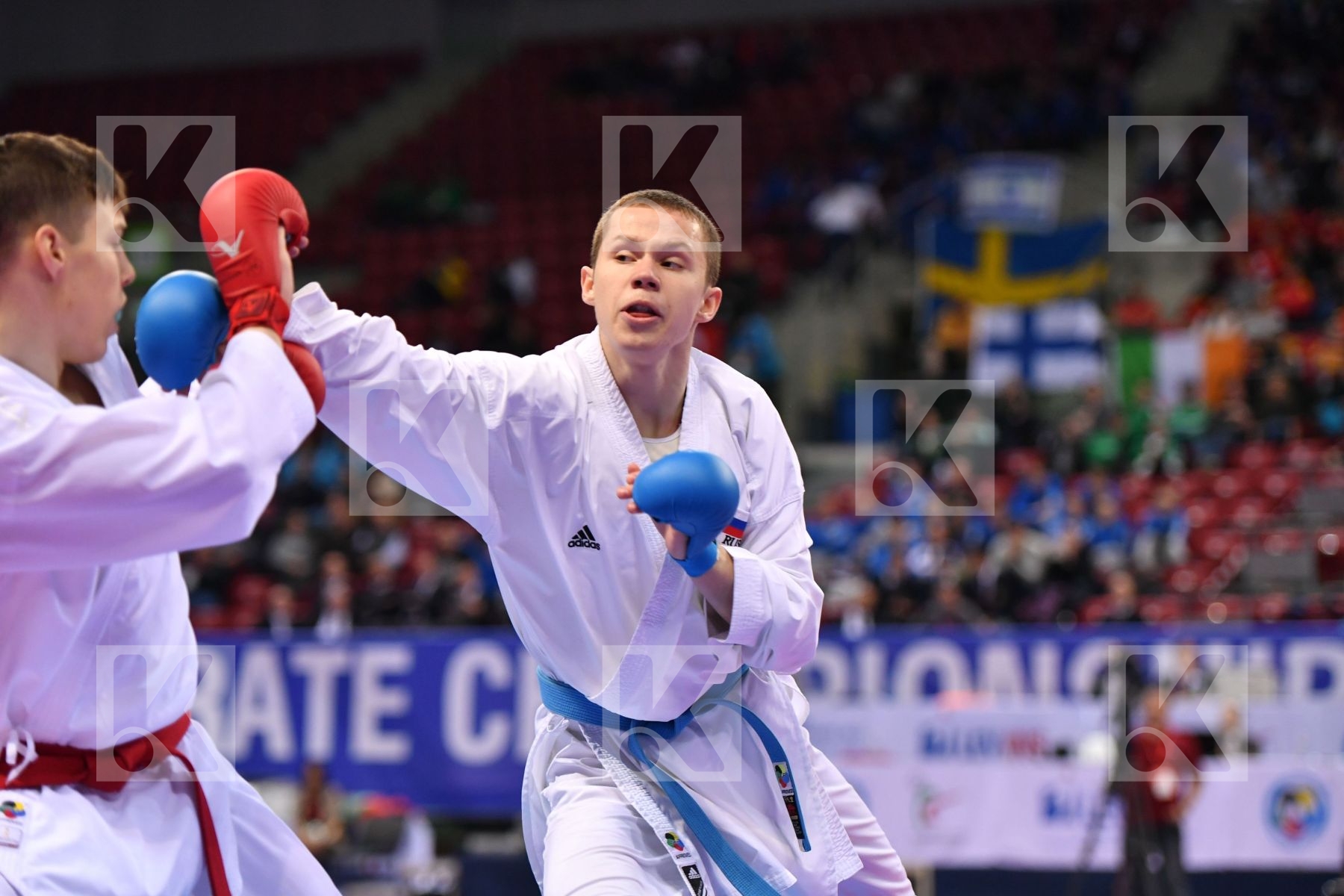 Drozd Pavel Gyurik Adi Junior kumite male -76 kg Russian federat
