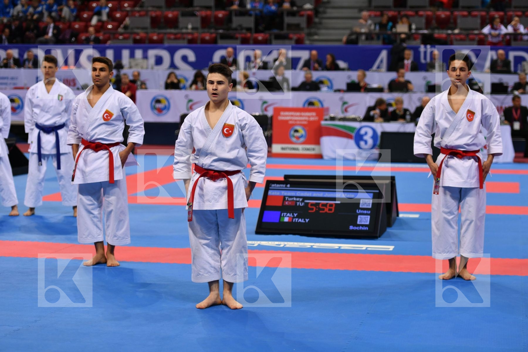 Turkey Kata team cadet and junior male Unsu