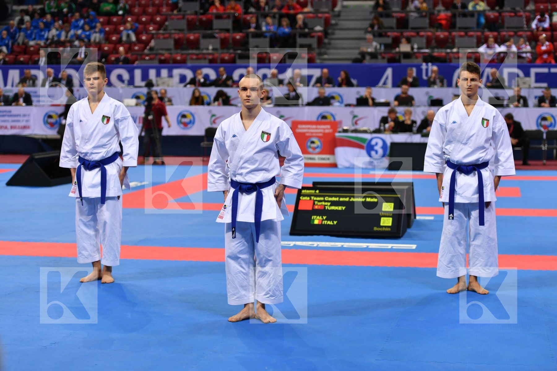 Italy Italy Italy Kata team cadet and junior male Sochin
