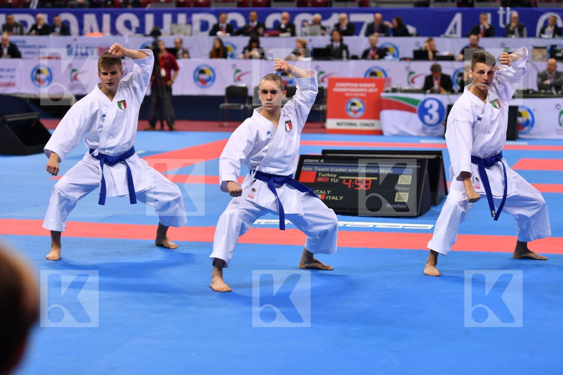 Italy Italy Italy Kata team cadet and junior male Sochin