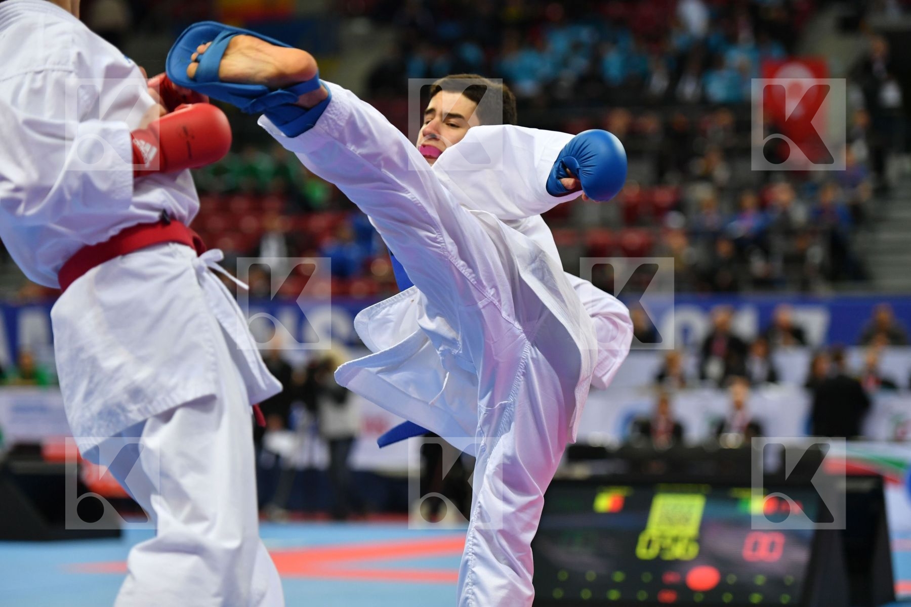 Cadet kumite male -52 kg, Ciarloni Mattia, El yazidi Bilal, Fran