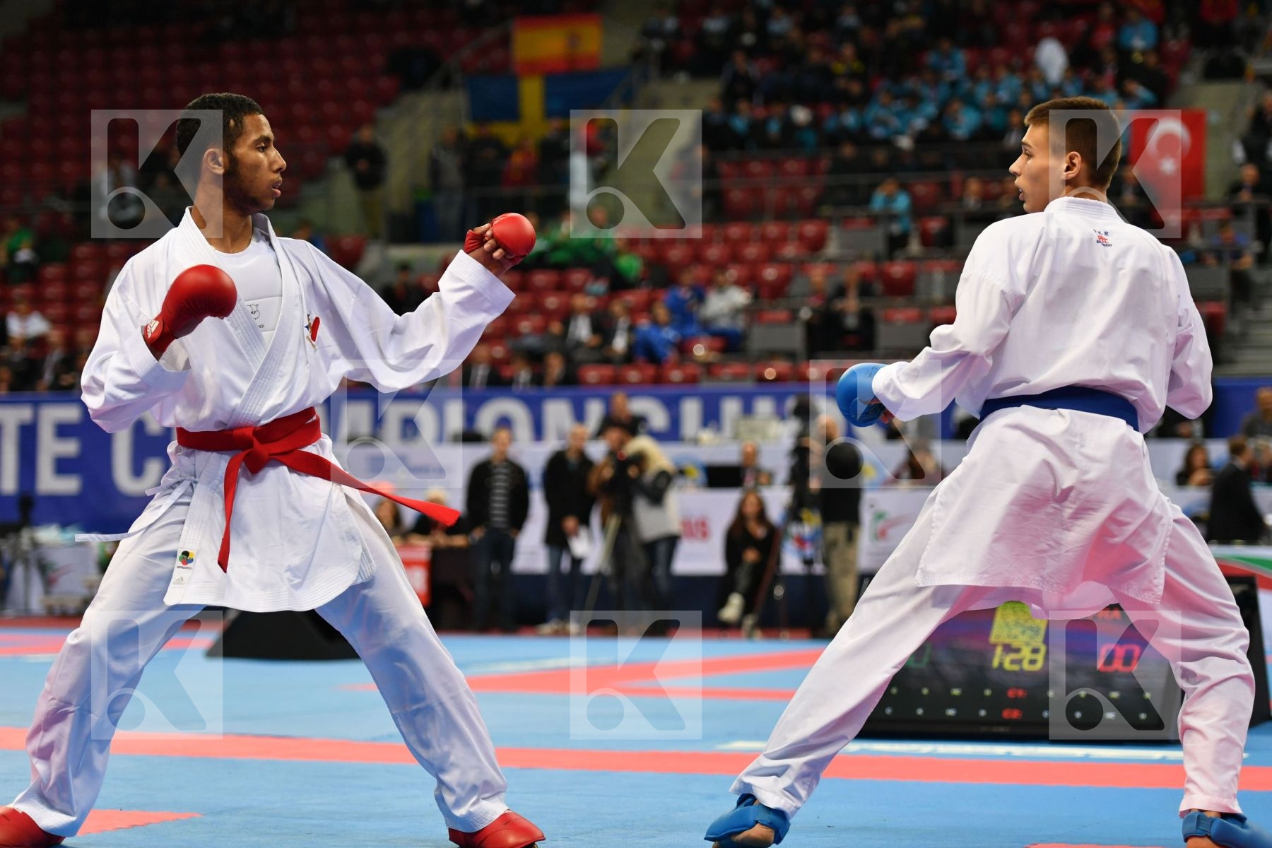 Bulgaria, Cadet kumite male -63 kg, France, Salmi Younesse, Vaka