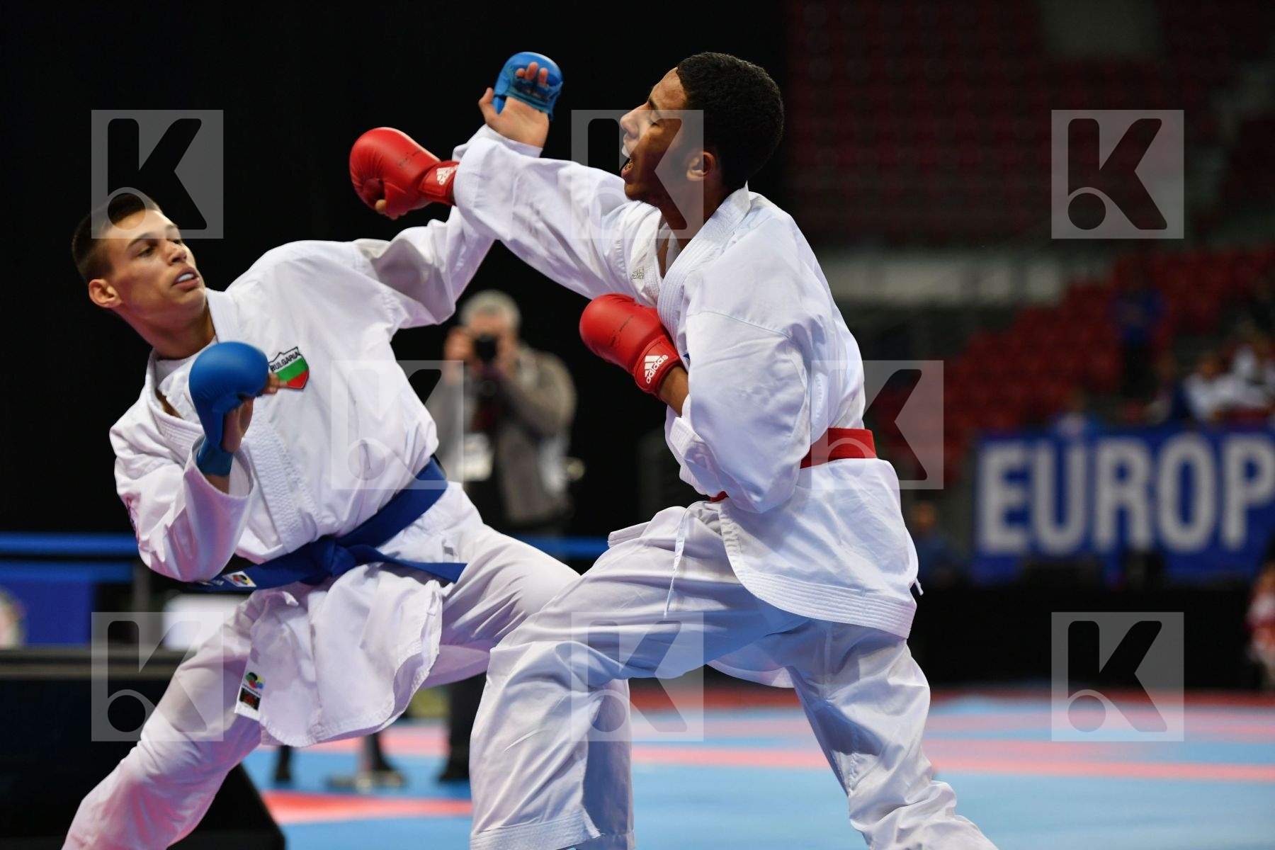 Bulgaria, Cadet kumite male -63 kg, France, Salmi Younesse, Vaka
