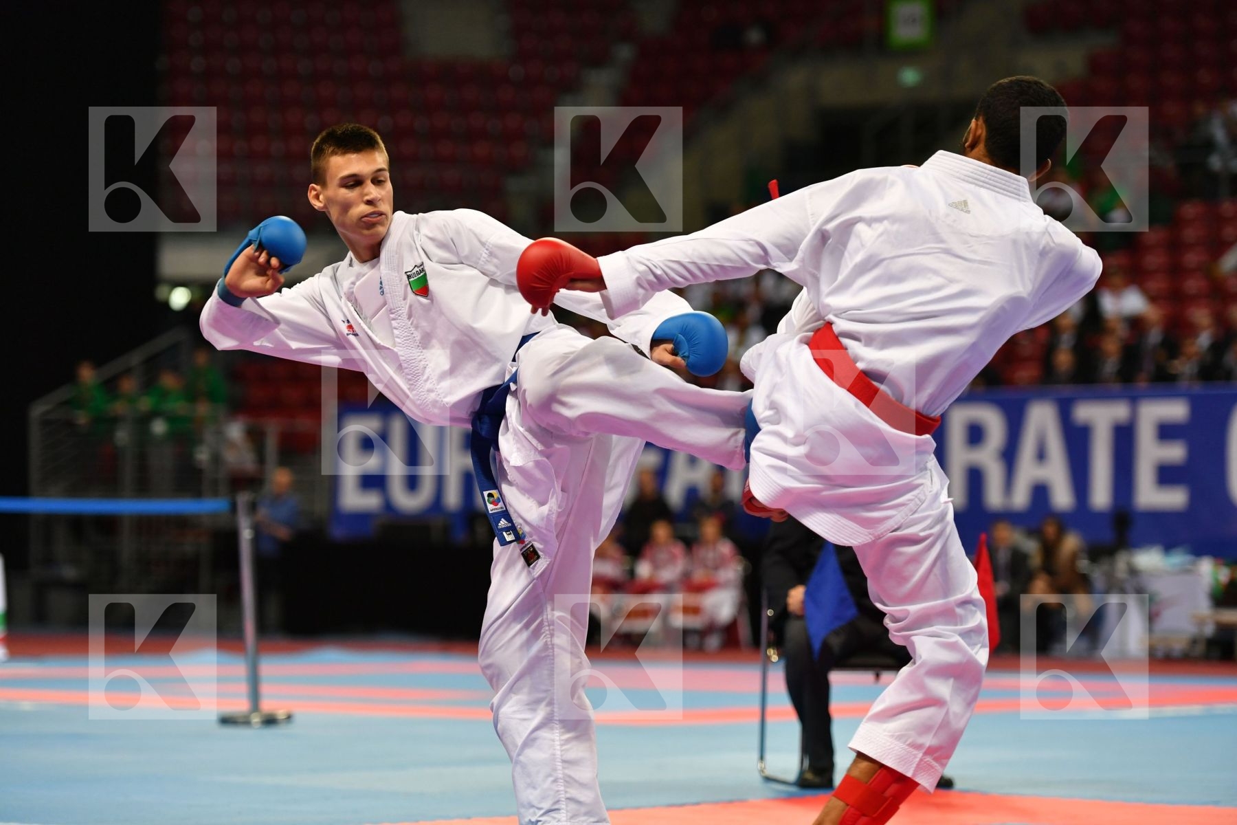 Bulgaria, Cadet kumite male -63 kg, France, Salmi Younesse, Vaka