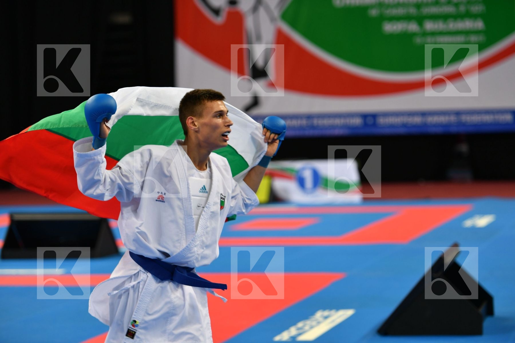 Bulgaria, Cadet kumite male -63 kg, France, Salmi Younesse, Vaka
