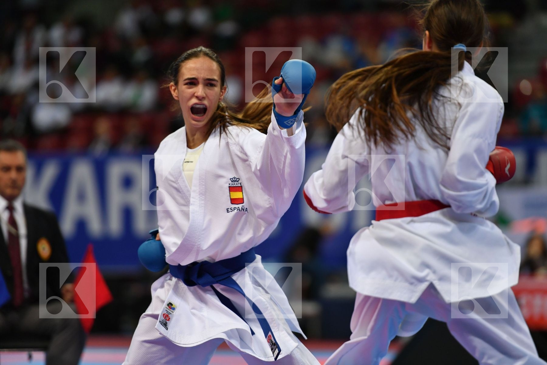 Cadet kumite female -47 kg, Garcia moya Nidia, Hurenko Polina, M