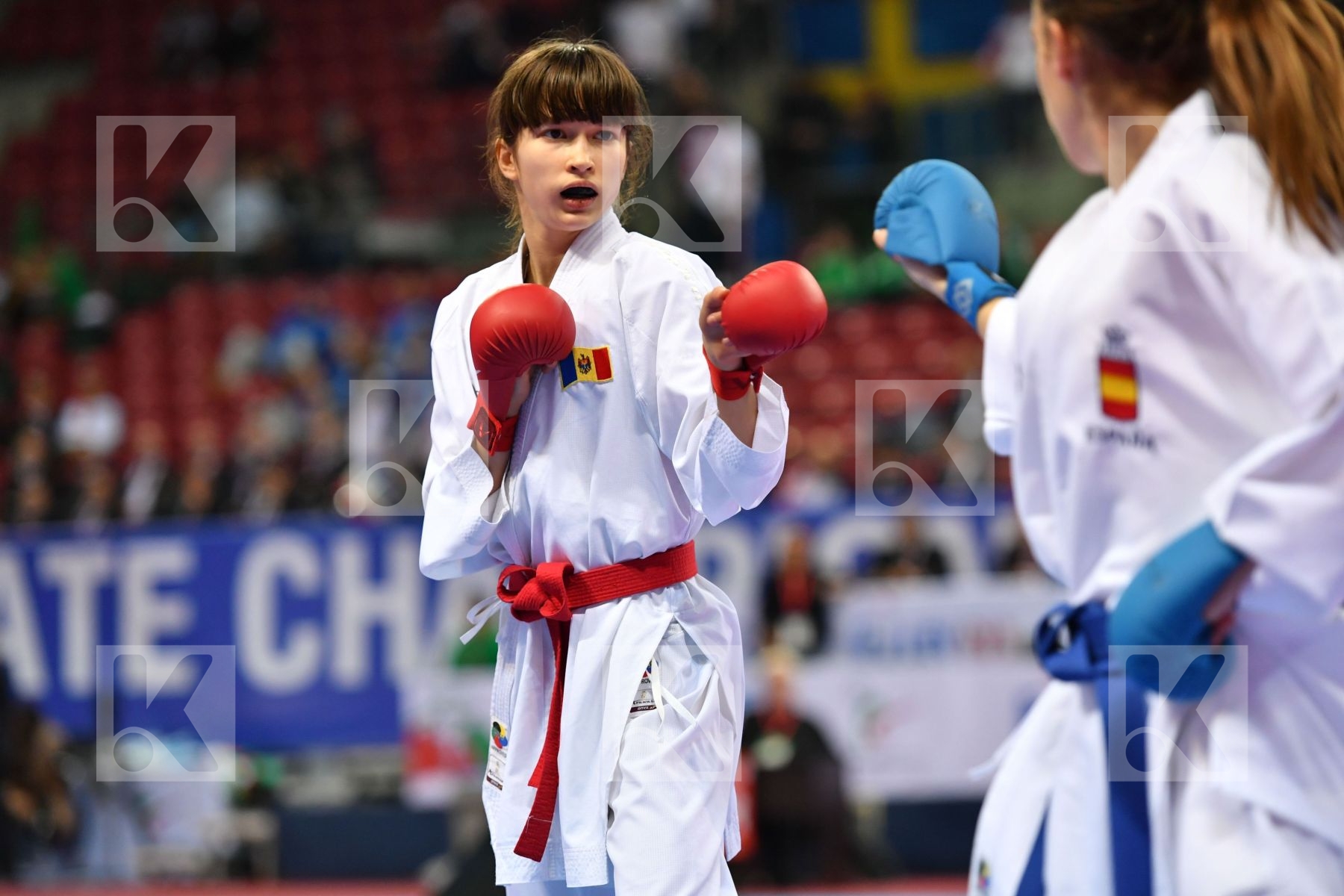 Cadet kumite female -47 kg, Garcia moya Nidia, Hurenko Polina, M
