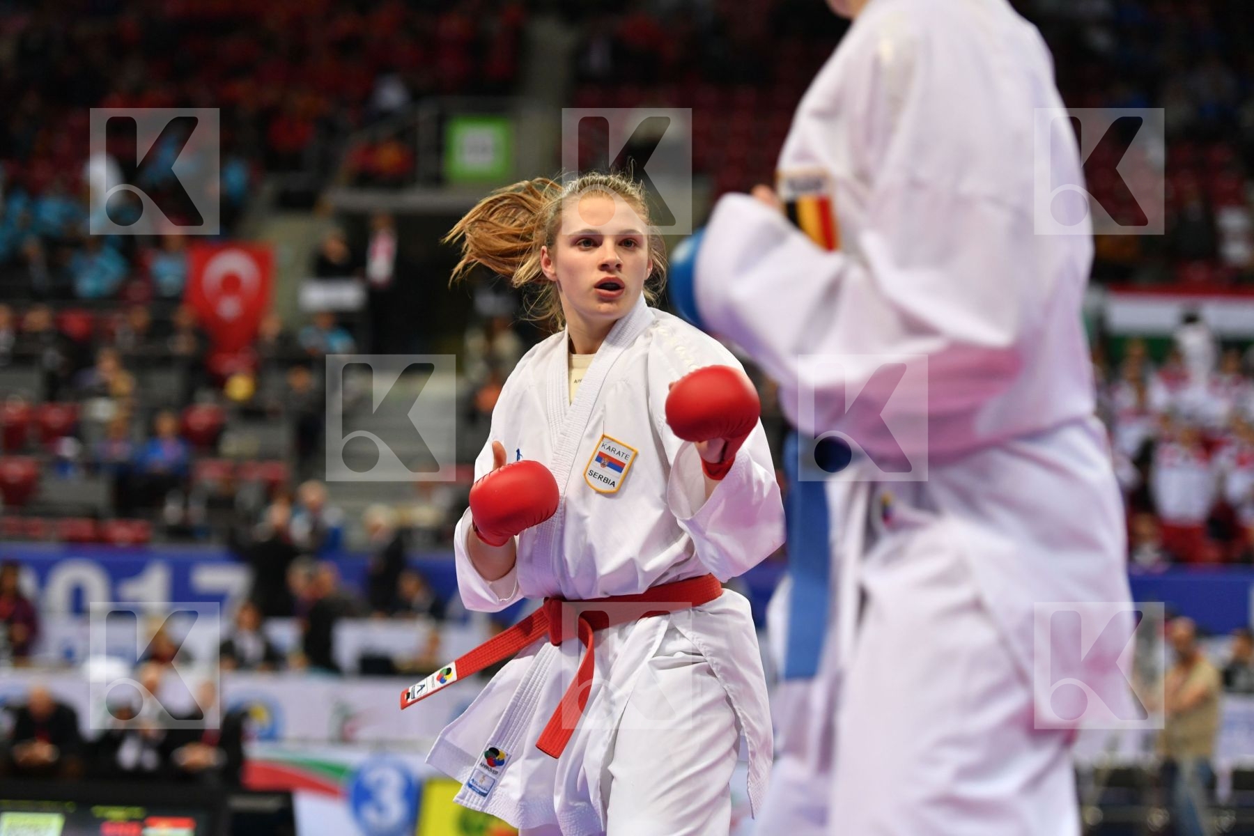 Belgium, Brognon Eva, Cadet kumite female 54+ kg, Milovanovic An