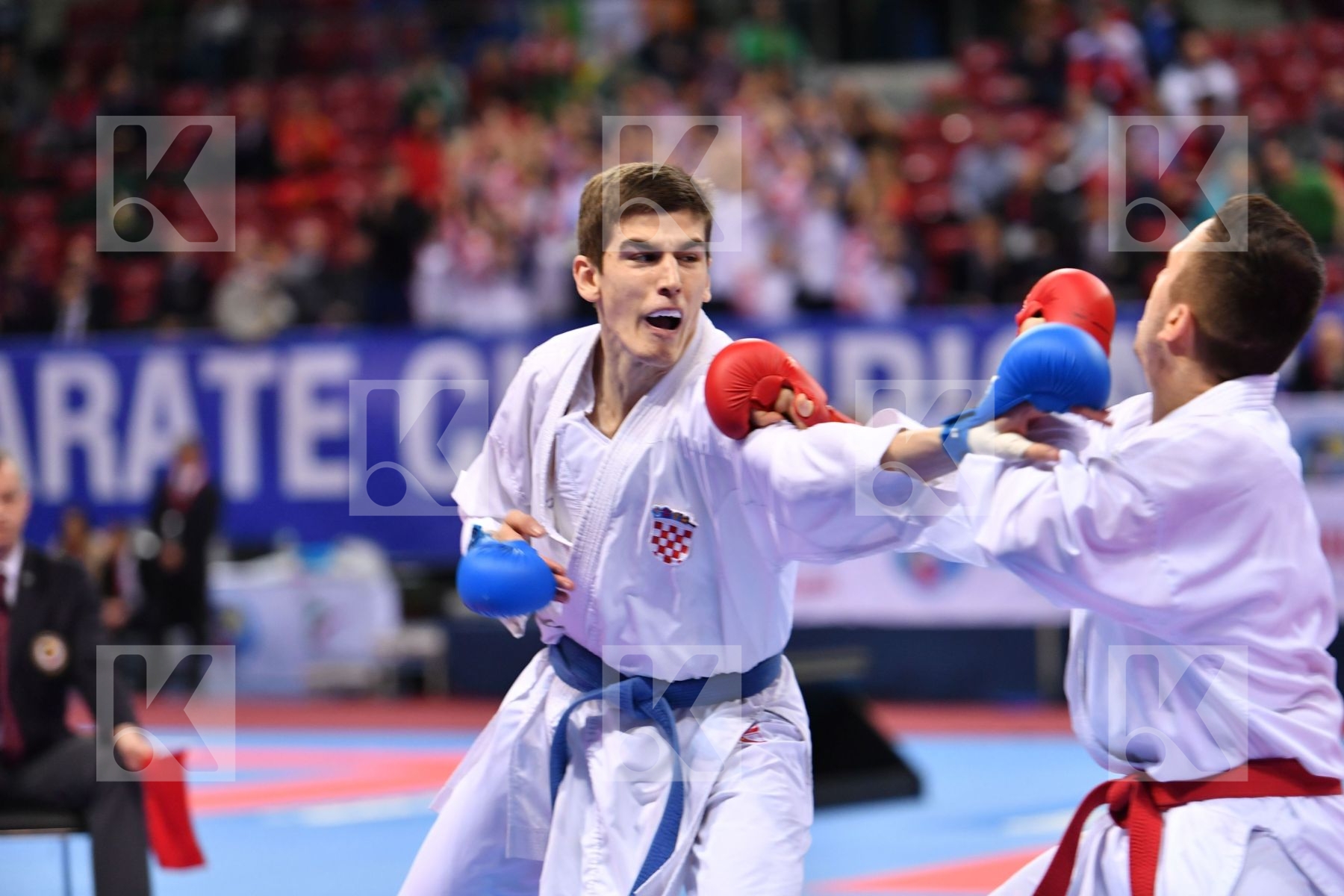 Croatia Da costa Jessie France Garibovic Enes U21 kumite male -8
