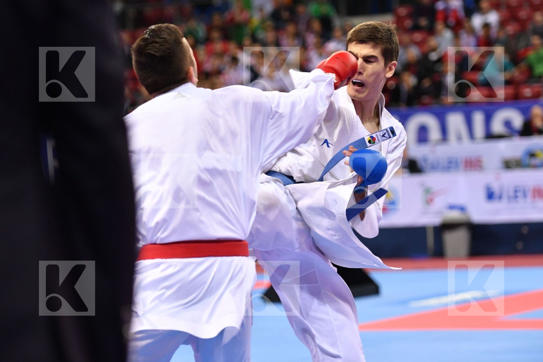 Croatia Da costa Jessie France Garibovic Enes U21 kumite male -8