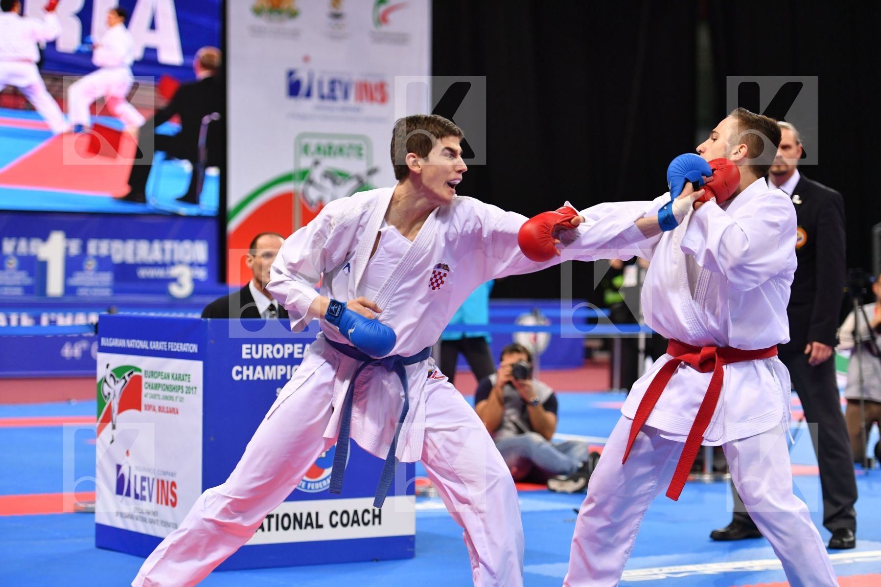 Croatia Da costa Jessie France Garibovic Enes U21 kumite male -8
