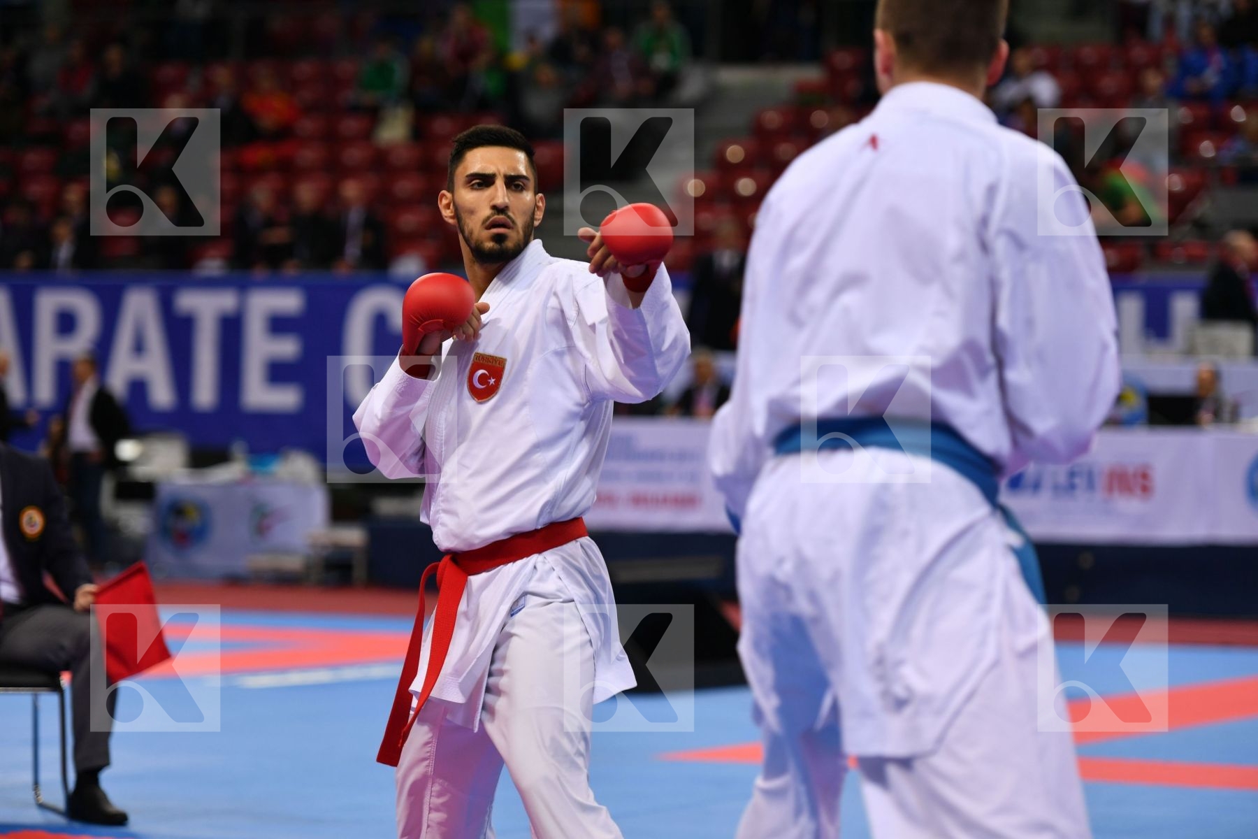 Belarus Turkey U21 kumite male 84+ kg Vodchyts Aliaksei Yamanogl
