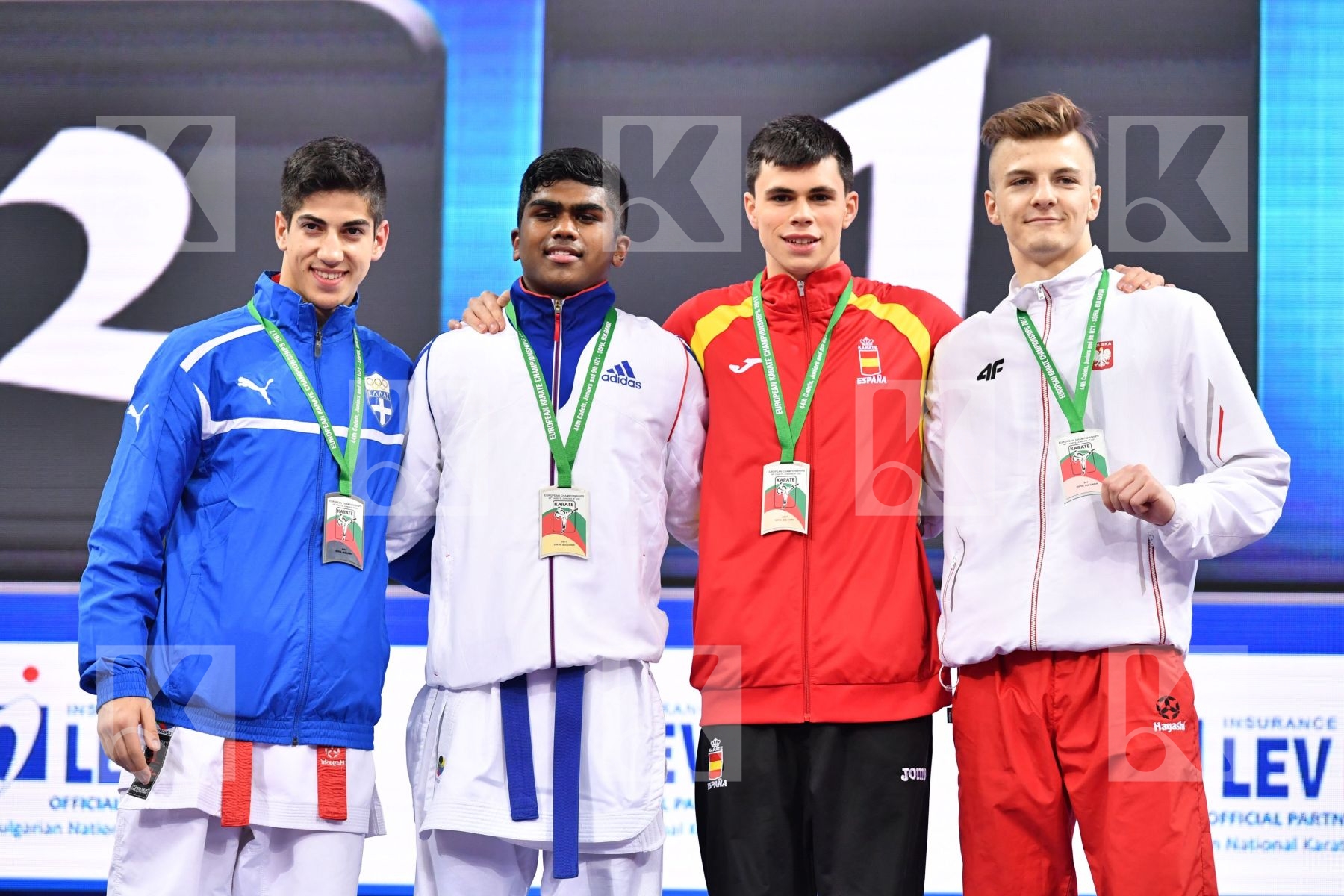 France Greece Junior kumite male -61 kg Kanagasingam Kajith Marq