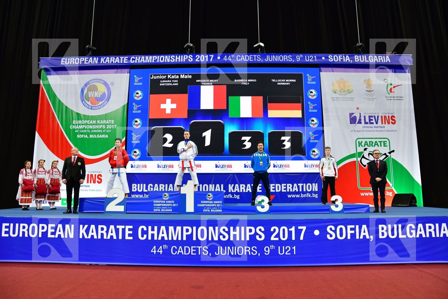 Barreca Mirko France Germany Italy Junior kata male Mrozeck Mick