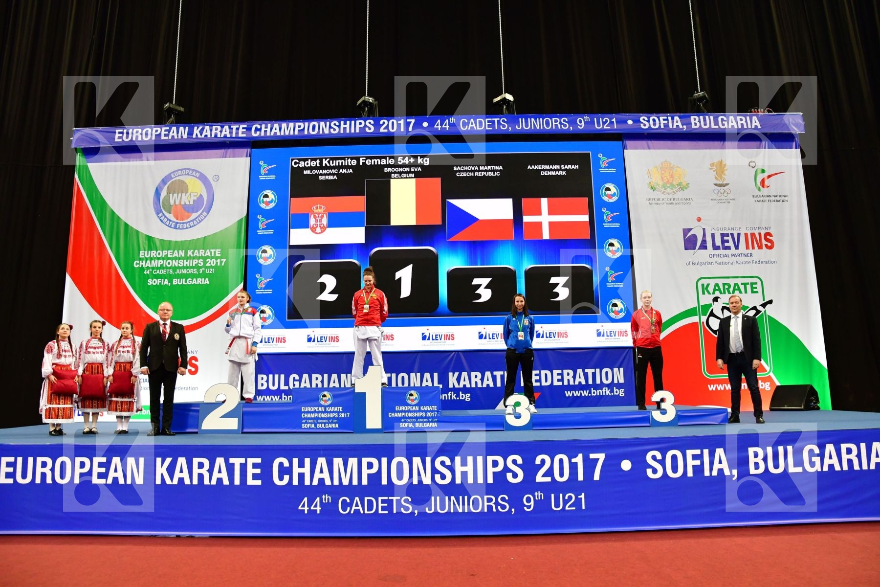 Aakermann Sarah Belgium Brognon Eva Cadet kumite female 54+ kg C