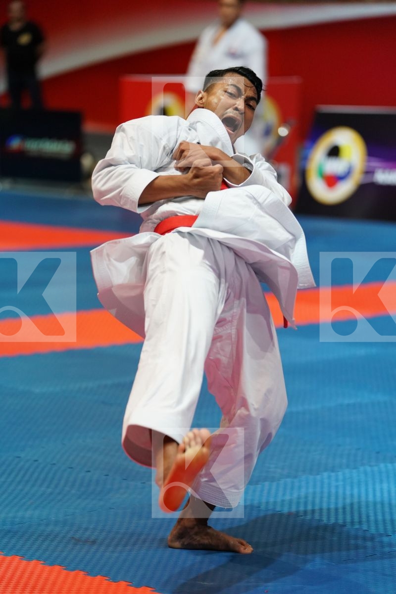 ZARESTA YUDA AHMAD ZIGI (INDONESIA) in Senior Male Kata - Final bout