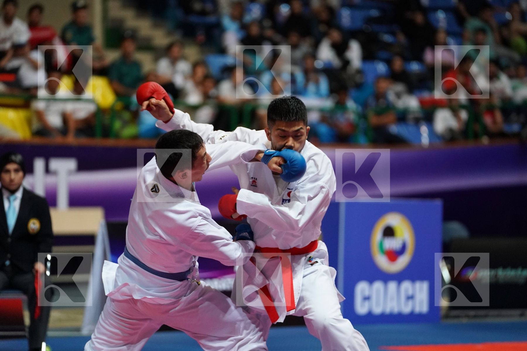 SHINOHARA HIROTO (JAPAN) vs AMIRALI DIDAR (KAZAKHSTAN) in Senior Kumite -67 Kg - Final bout