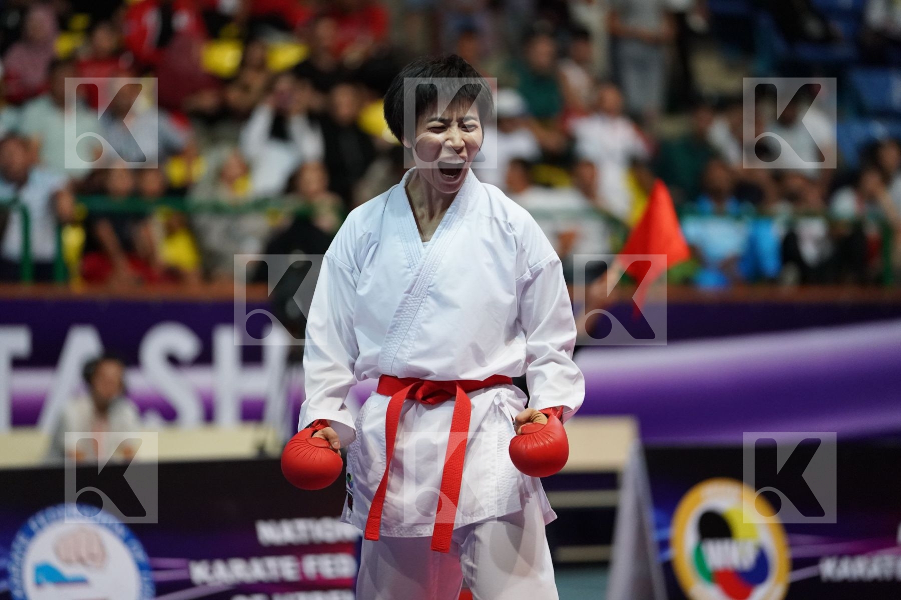 YIN XIAOYAN (PEOPLES REPUBLIC OF CHINA) vs ALIPOURKESHKA ROZITA (ISLAMIC REPUBLIC OF IRAN) in Senior Kumite -61 Kg - Final bout