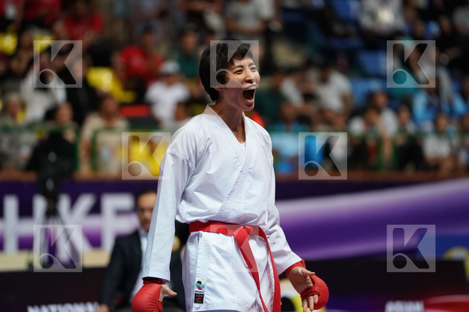 YIN XIAOYAN (PEOPLES REPUBLIC OF CHINA) vs ALIPOURKESHKA ROZITA (ISLAMIC REPUBLIC OF IRAN) in Senior Kumite -61 Kg - Final bout