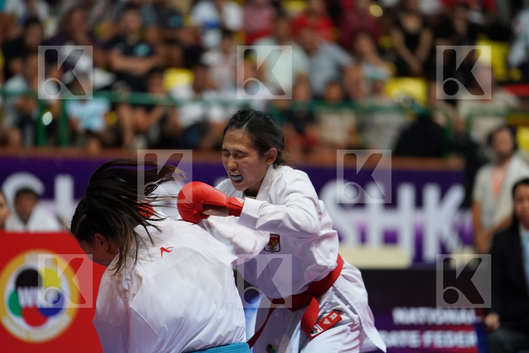 ZEFANYA CEYCO GEORGIA (INDONESIA) vs DJUMANIYAZOVA NODIRA (UZBEKISTAN) in Senior Kumite -68 Kg - Final bout