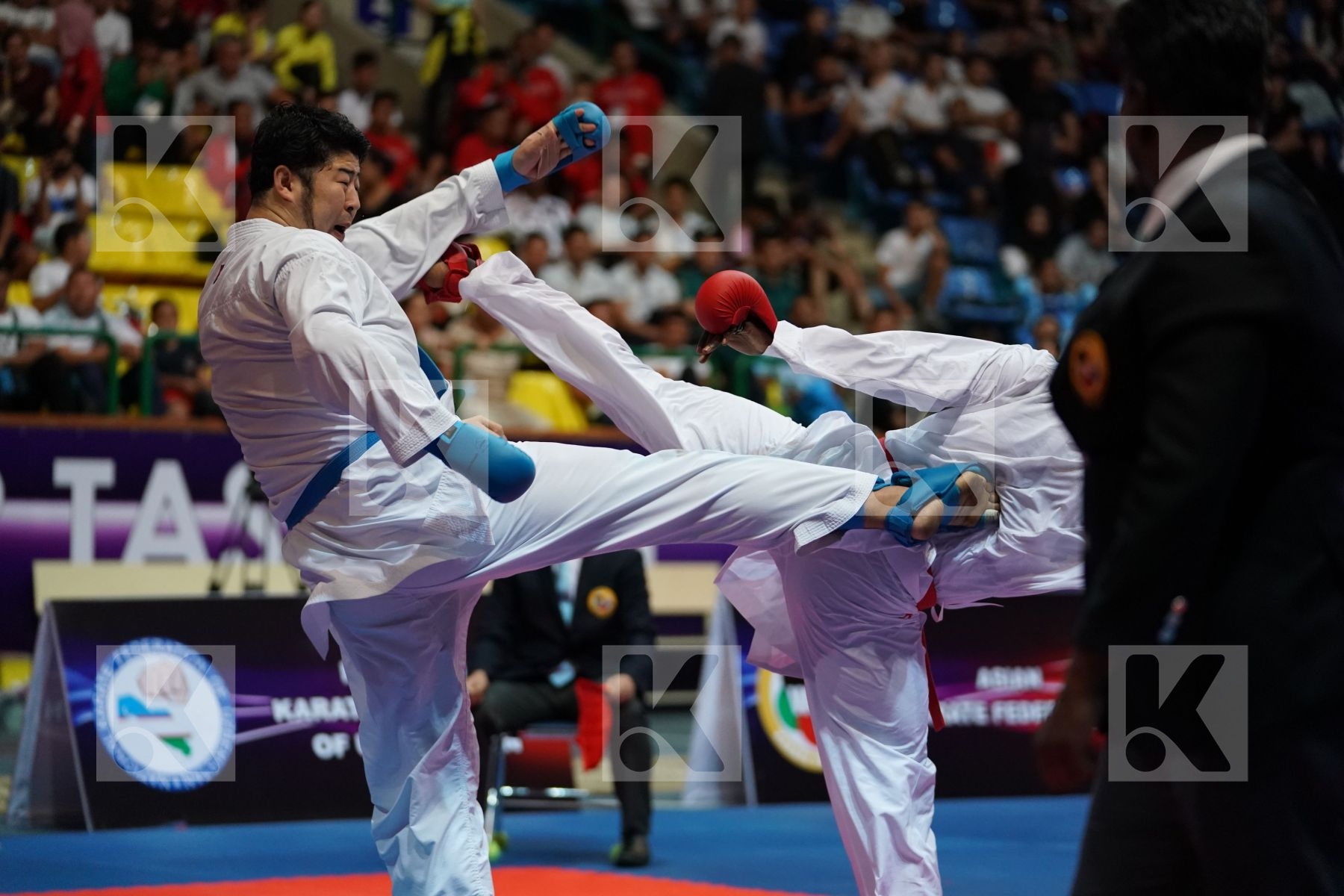 HAMEDI TAREG (SAUDI ARABIA) vs KAGAWA HIDEYOSHI (JAPAN) in Senior Kumite 84+ Kg - Final bout