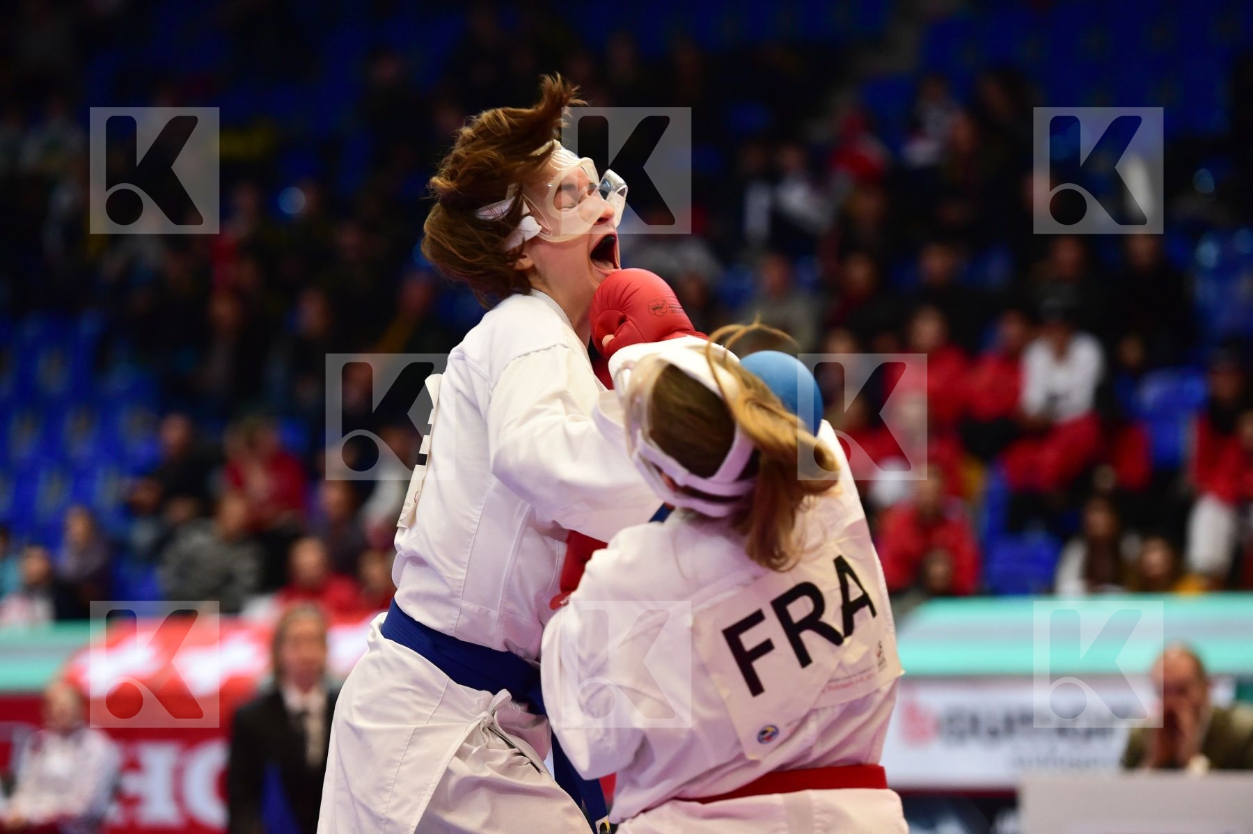 +54kg cadet female finals france kumite Lindstrom Madeleine Segu