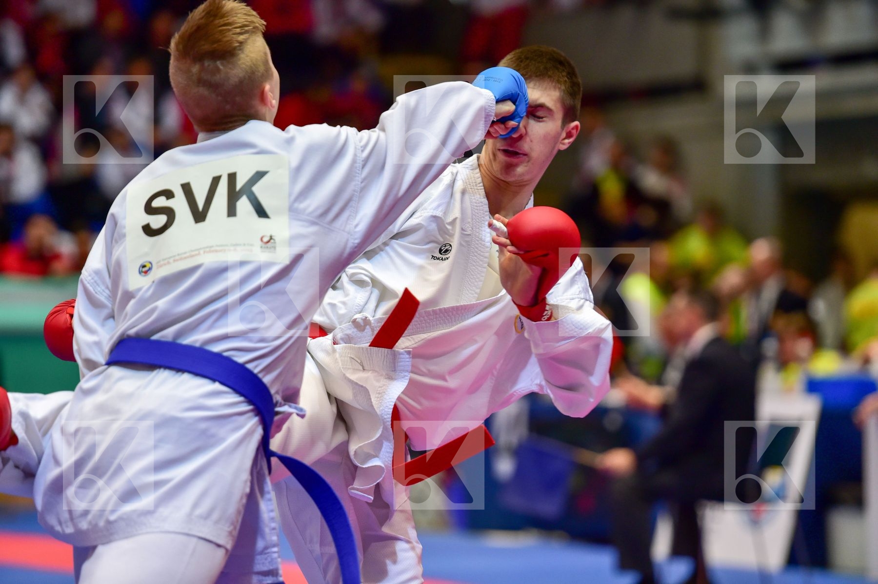 -68 Kg Ekmecic Bogdan Fedor Martin junior kumite Serbia Slovakia