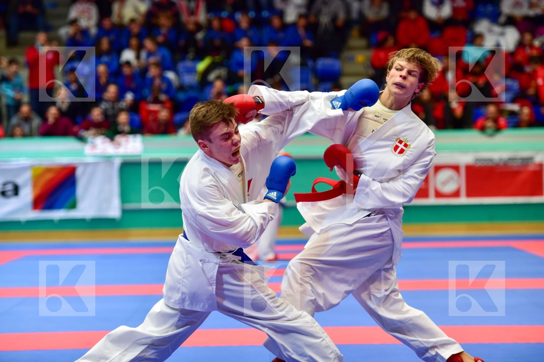 -68 Kg Denmark france Friis-Pedersen Jonas junior kumite Reboull