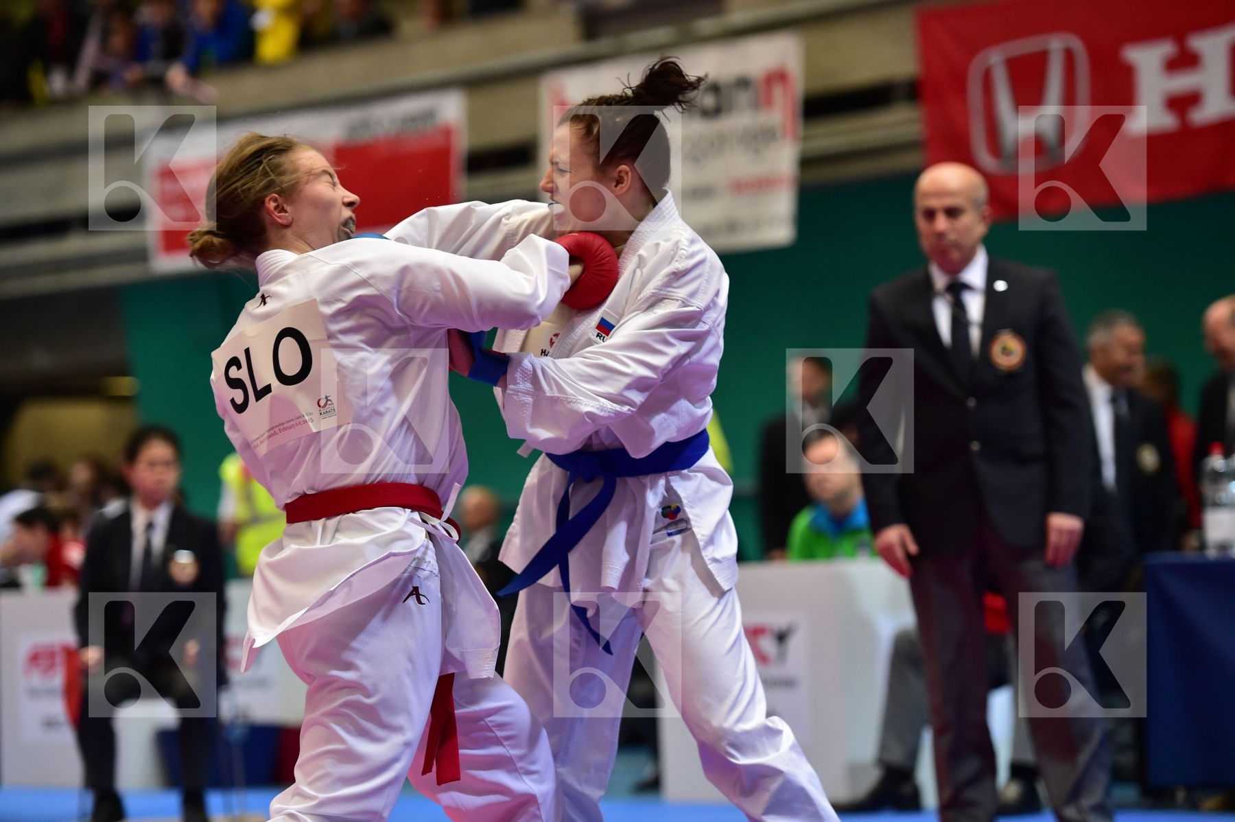 -61 Kg -61kg female Florjancic Kati kumite Kuznetsova Anastasia