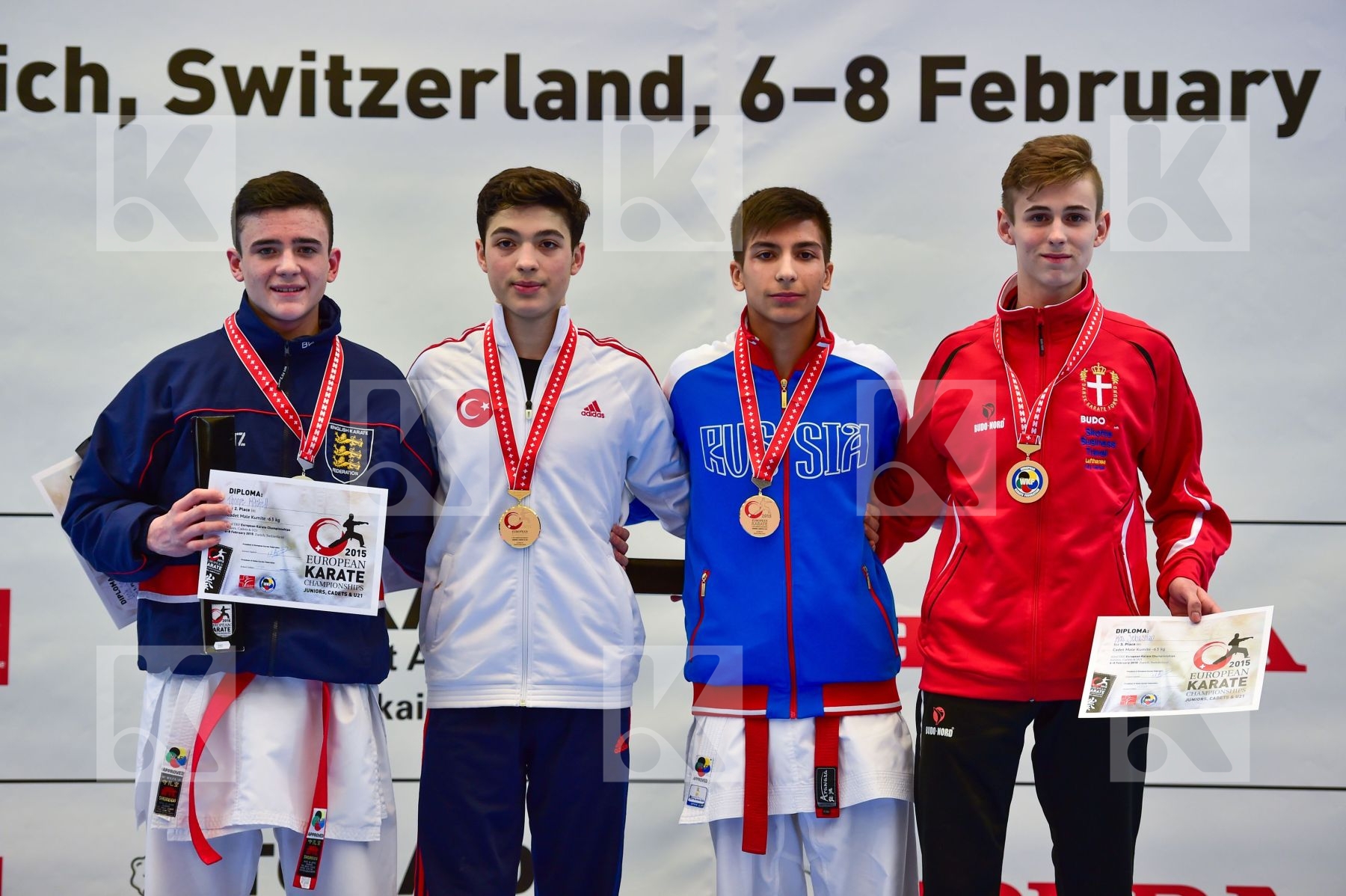 -63kg cadet Denmark England finals Galimov Albert Gok Samed Kos
