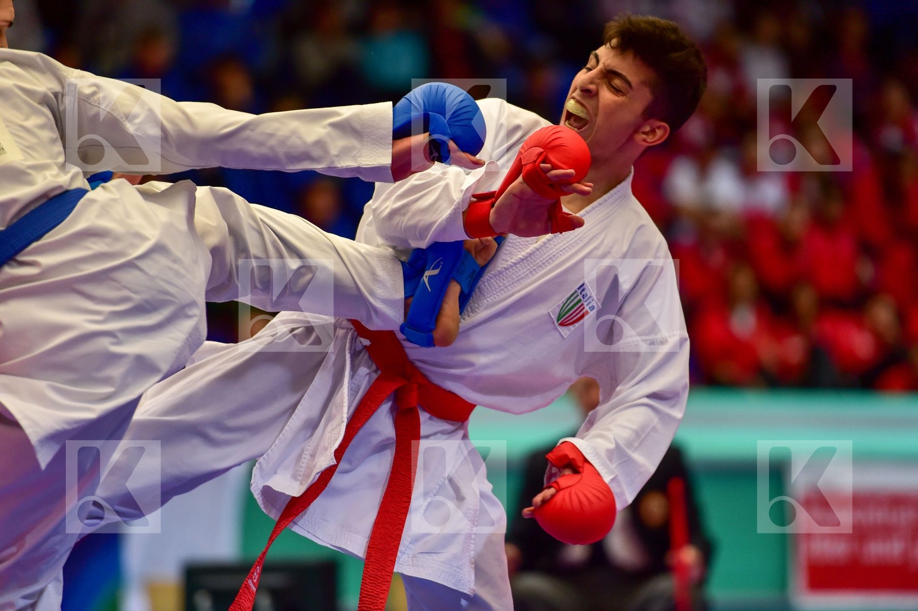 -61kg Arawaza croatia finals italy junior Kondic Luka kumite mal