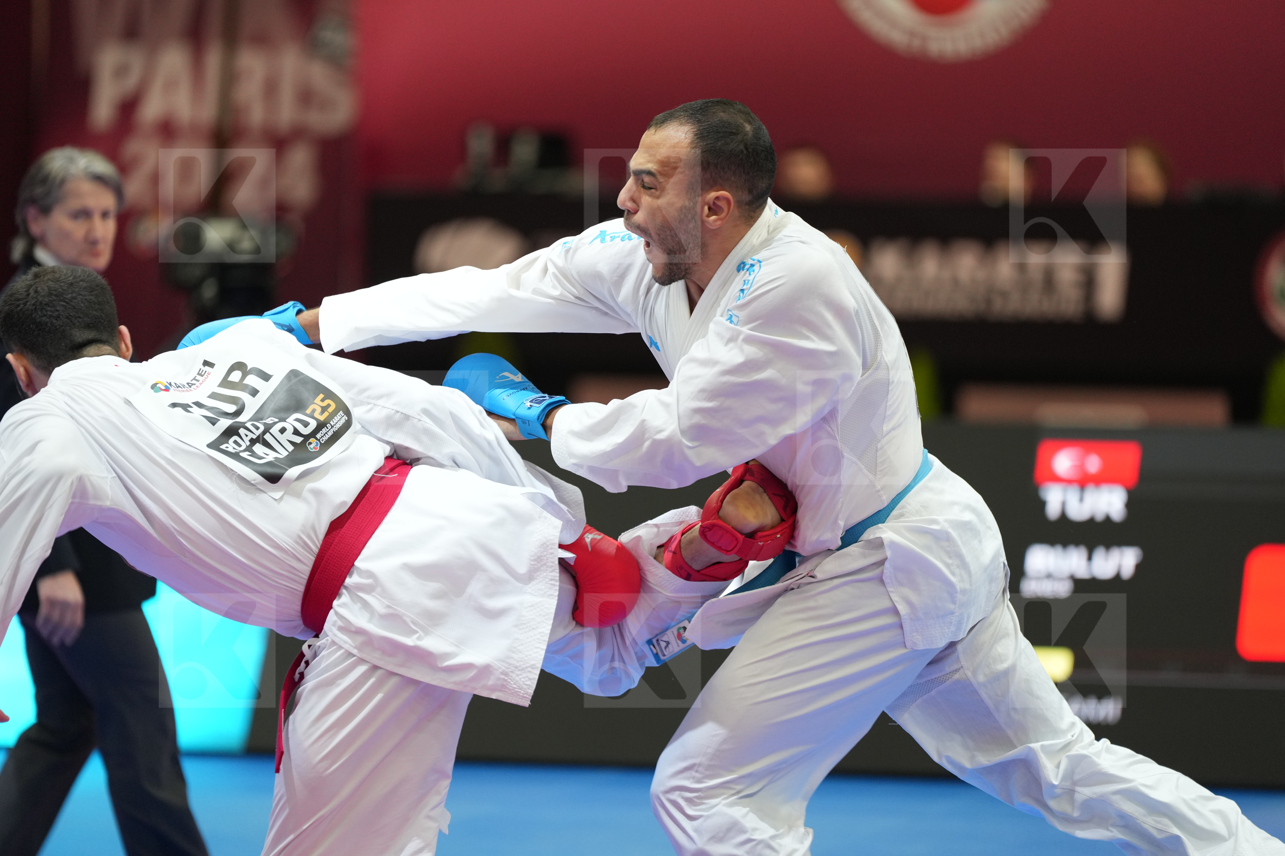 BULUT ENES (TURKEY) vs ABDELAZIZ ABDALLA (EGYPT) in Male Kumite -75 Kg - Final bout