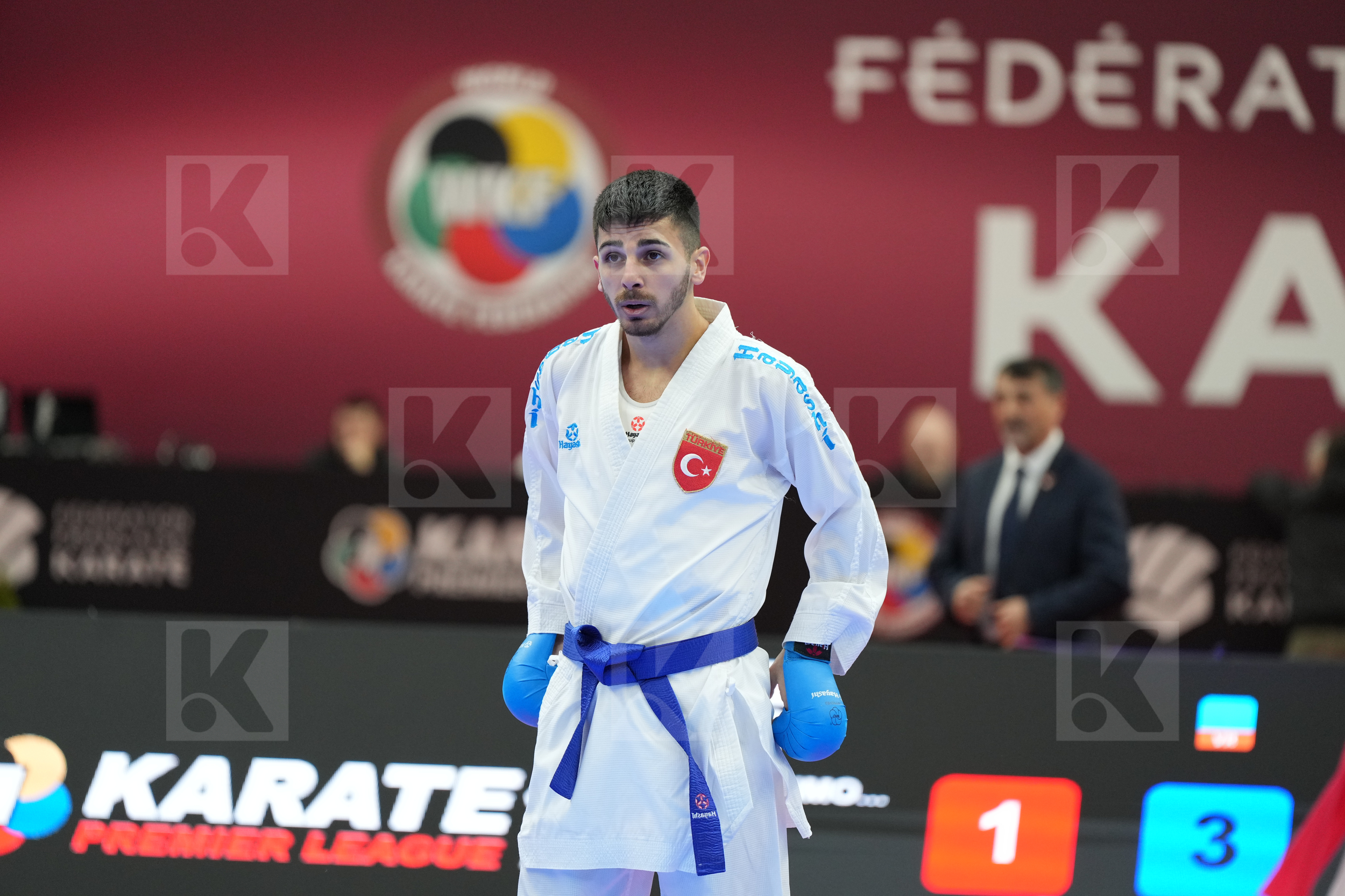 HASHIMOTO HIROMU (JAPAN) vs SAMDAN ERAY (TURKEY) in Male Kumite -60 Kg - Final bout