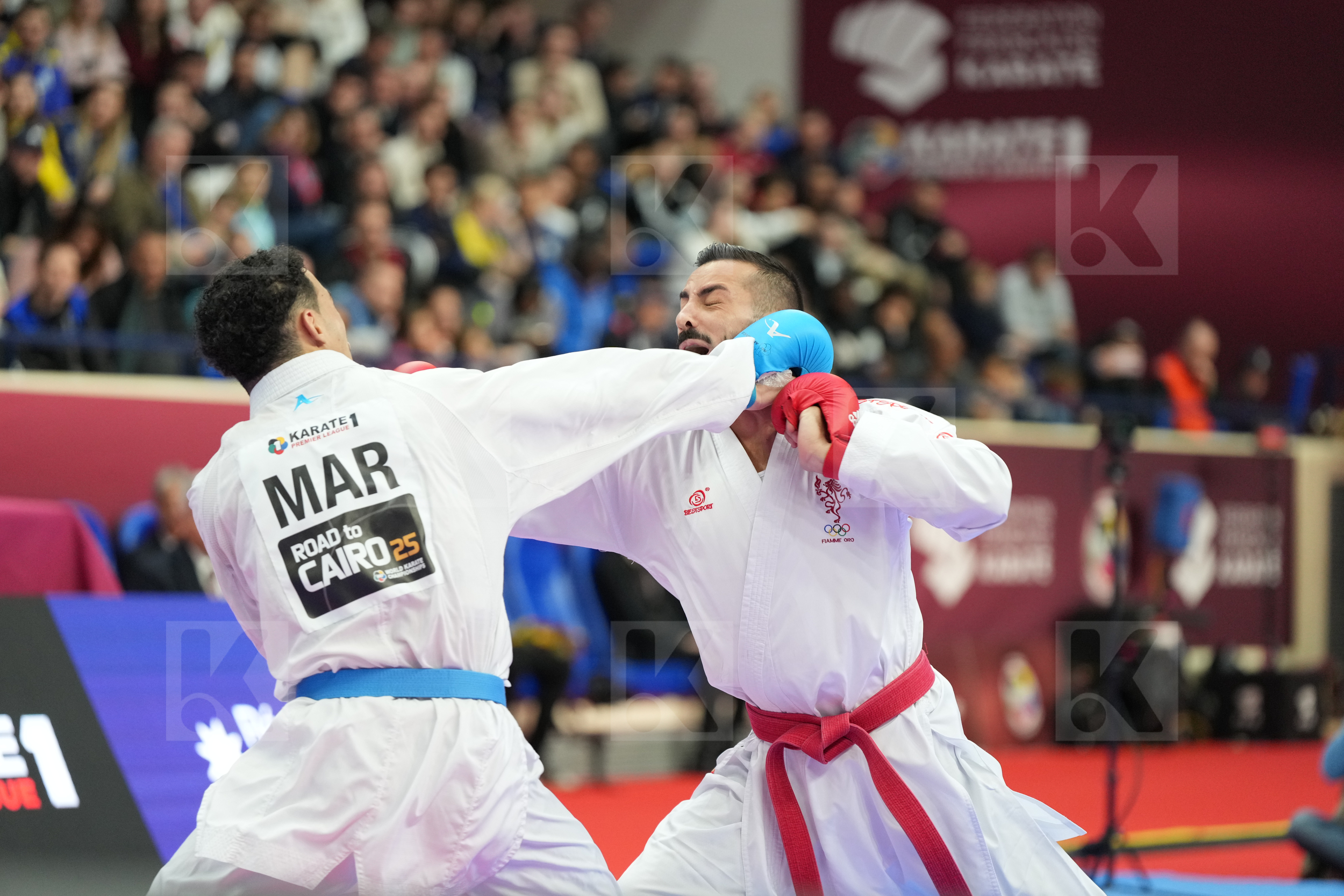 MARESCA LUCA (ITALY) vs OUBAYA SAID (MOROCCO) in Male Kumite -67 Kg - Final bout