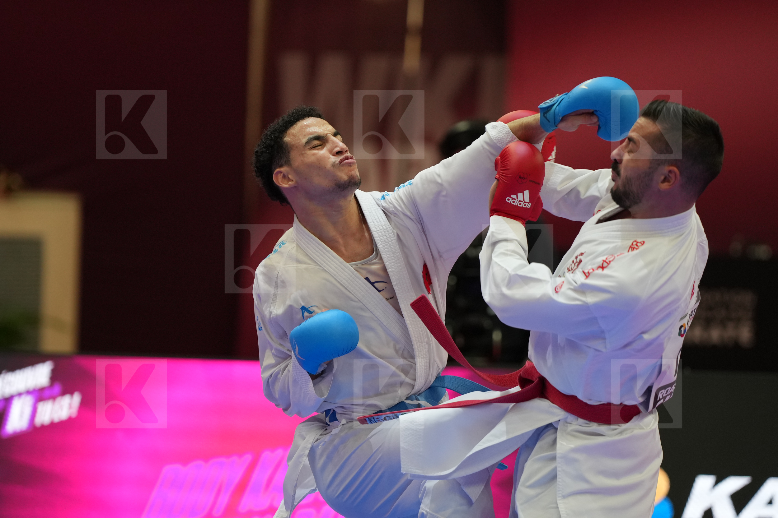 MARESCA LUCA (ITALY) vs OUBAYA SAID (MOROCCO) in Male Kumite -67 Kg - Final bout