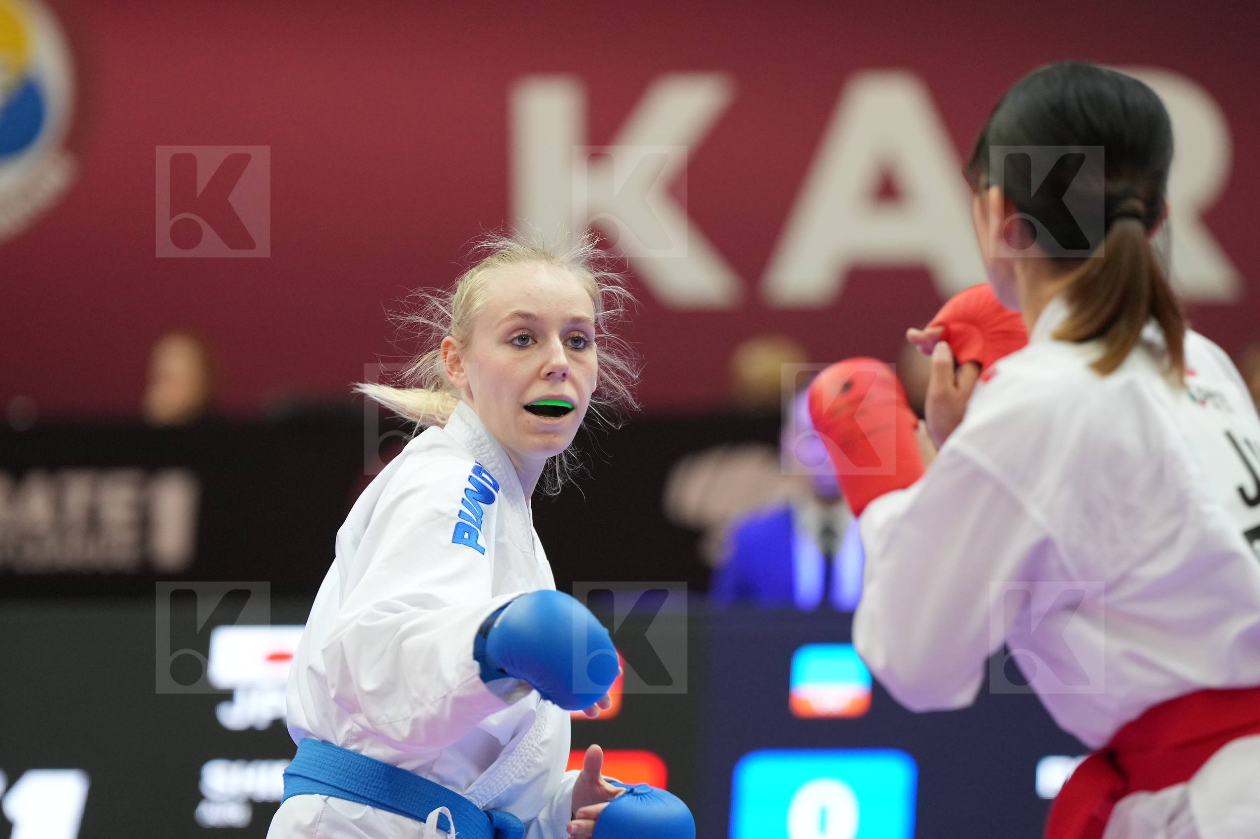 SHIMA AIRI (JAPAN) vs BITSCH MIA (GERMANY) in Female Kumite -55 Kg - Final bout