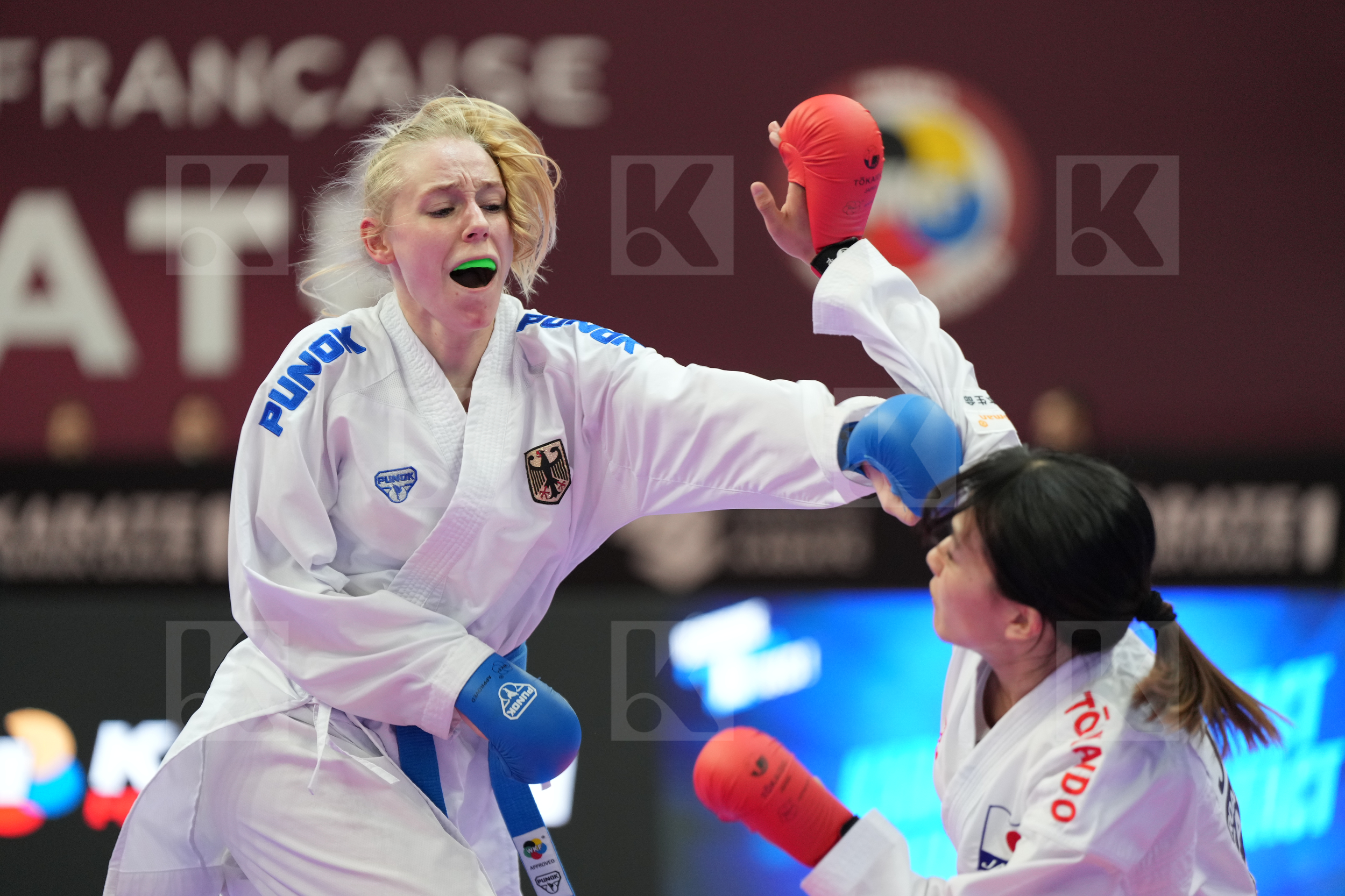 SHIMA AIRI (JAPAN) vs BITSCH MIA (GERMANY) in Female Kumite -55 Kg - Final bout