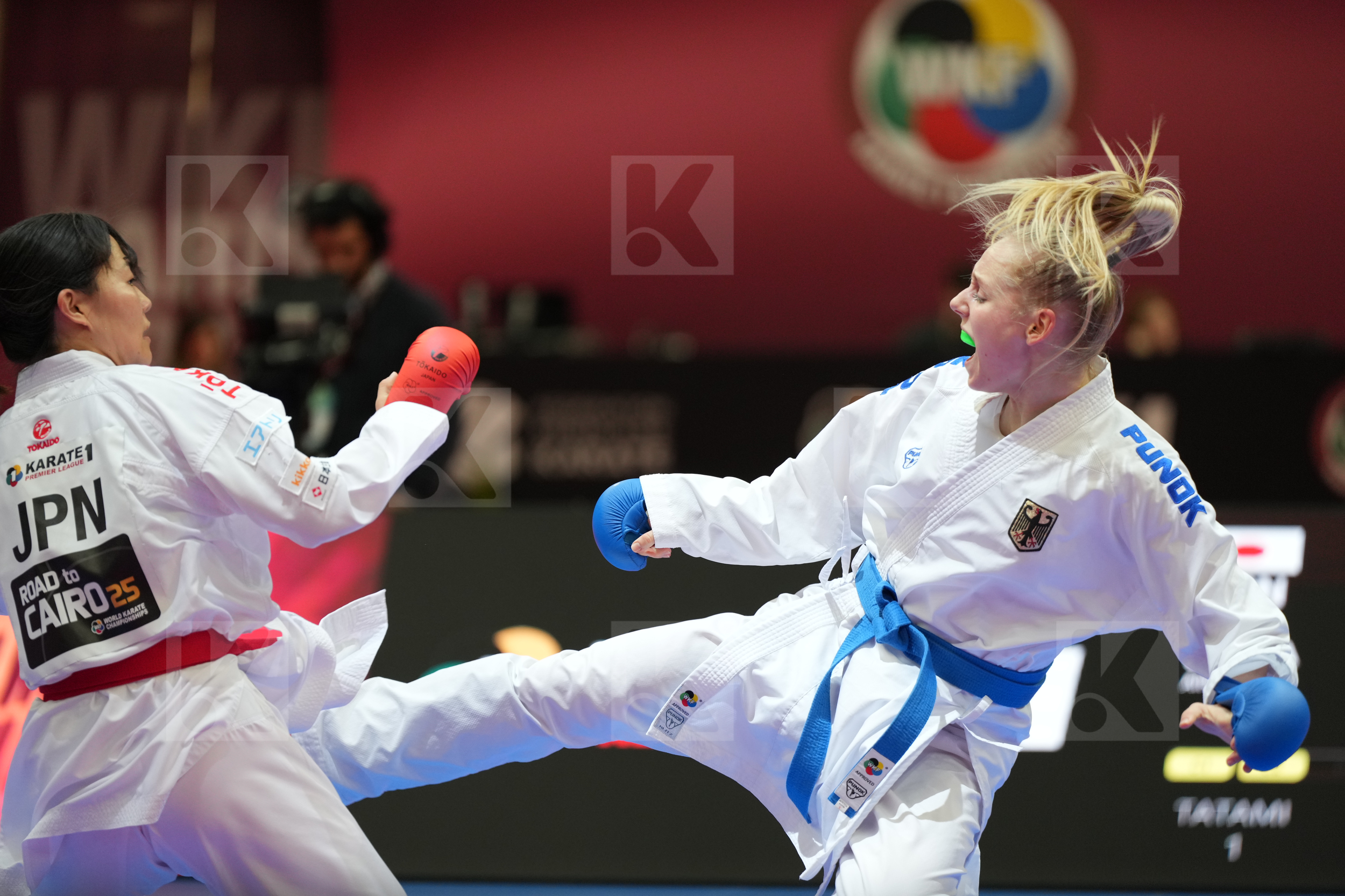 SHIMA AIRI (JAPAN) vs BITSCH MIA (GERMANY) in Female Kumite -55 Kg - Final bout