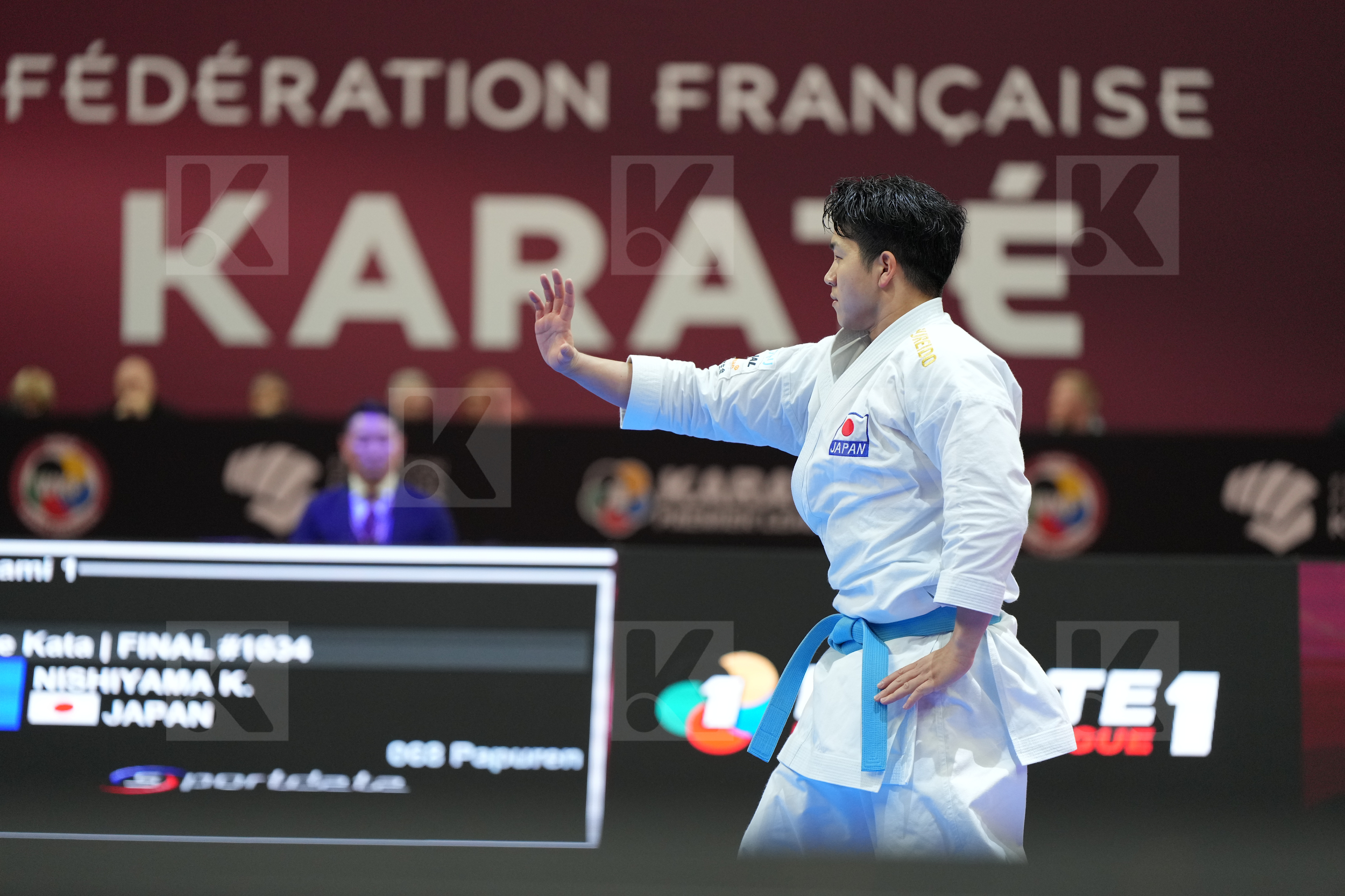 NISHIYAMA KAKERU (JAPAN) in Male Kata - Final bout