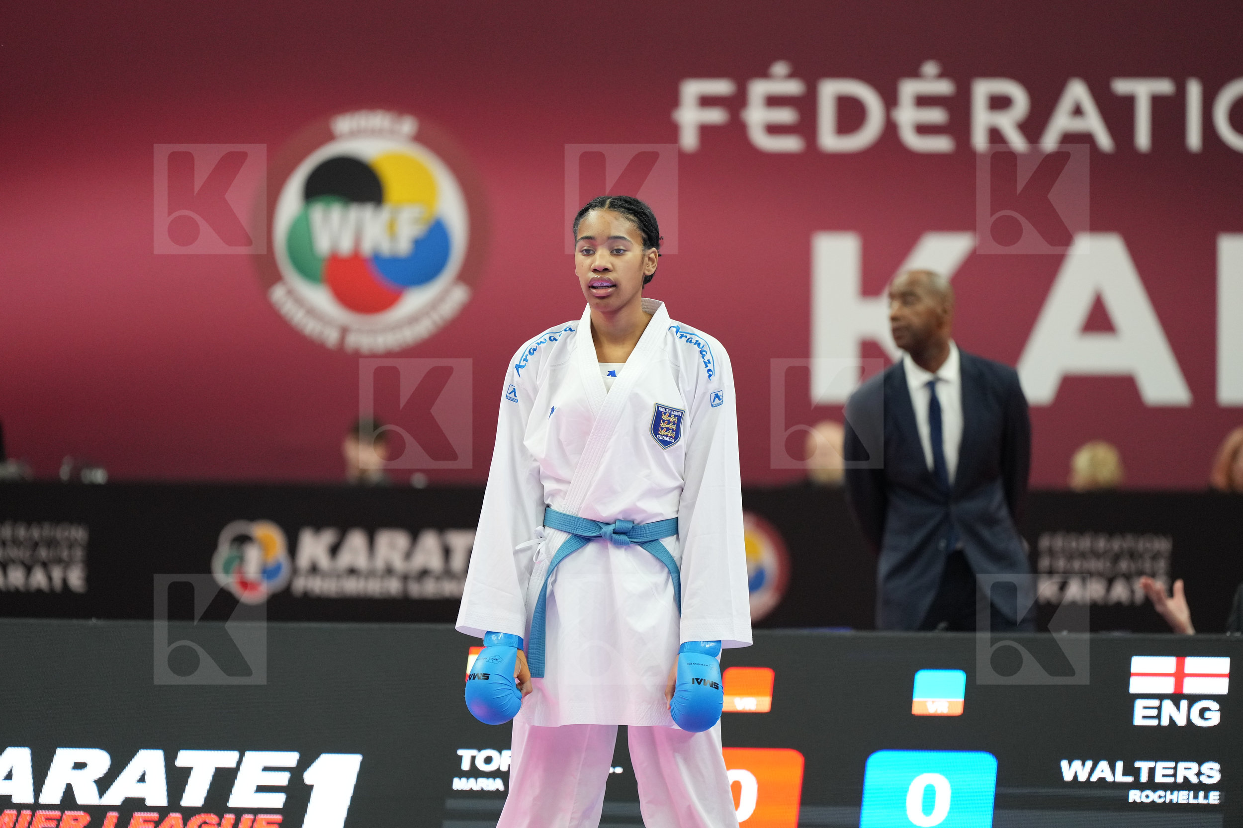 TORRES GARCIA MARIA (SPAIN) vs WALTERS ROCHELLE (ENGLAND) in Female Kumite 68+ Kg - Final bout