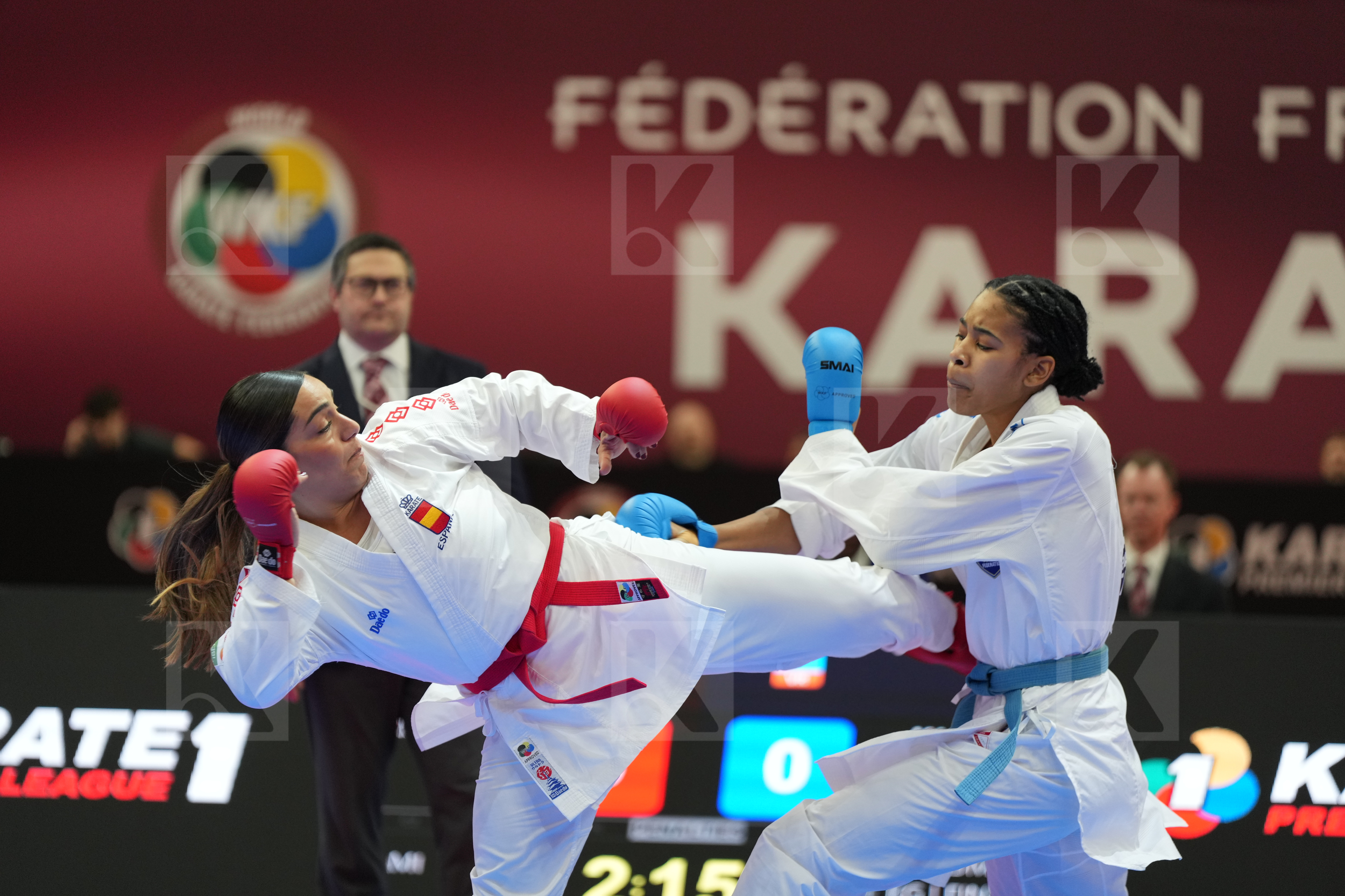 TORRES GARCIA MARIA (SPAIN) vs WALTERS ROCHELLE (ENGLAND) in Female Kumite 68+ Kg - Final bout