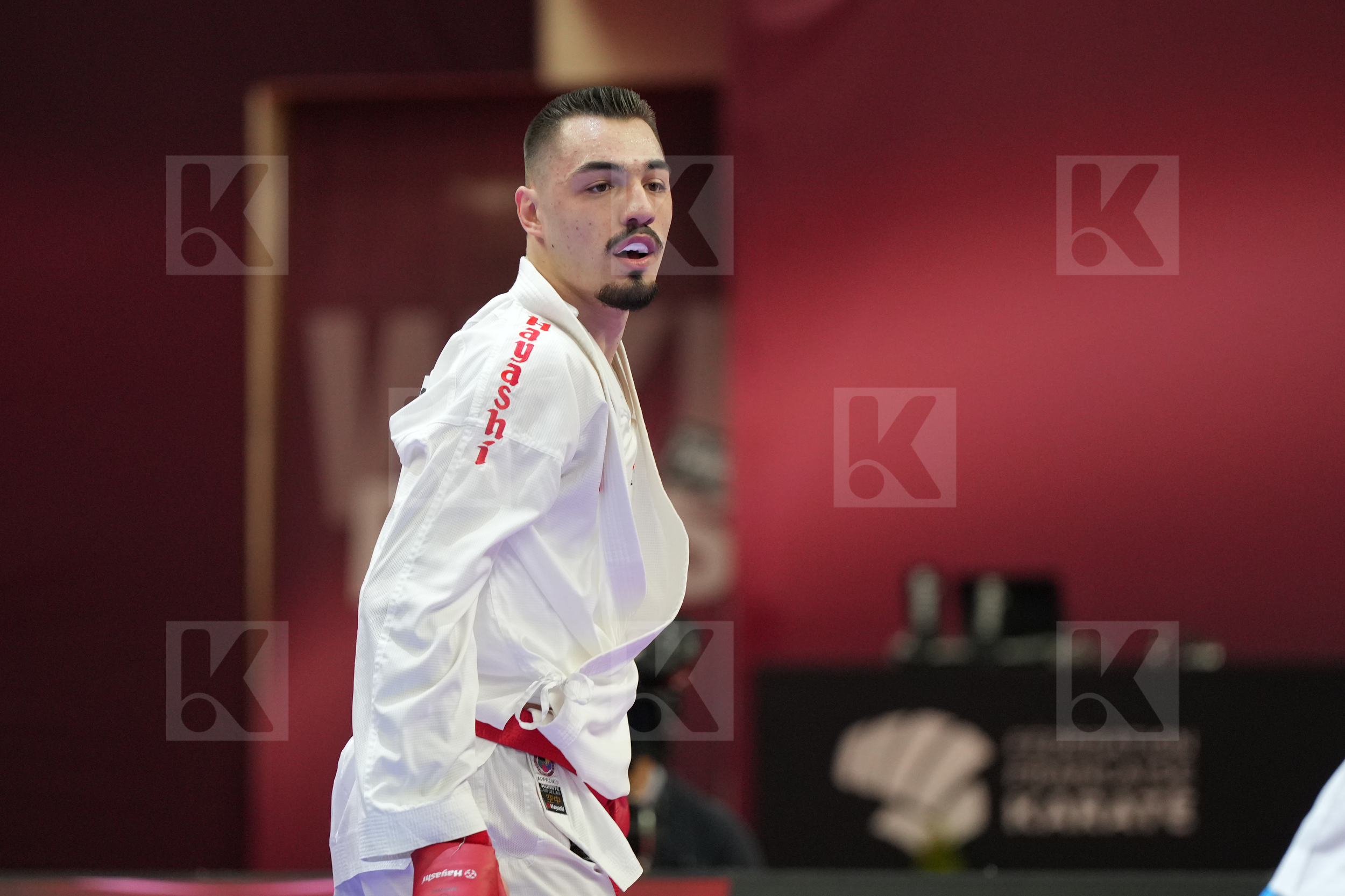 BOSTANDZIC ANES (BOSNIA and HERZEGOVINA) vs MAHMOUD TAHA TAREK (EGYPT) in Male Kumite 84+ Kg - Final bout